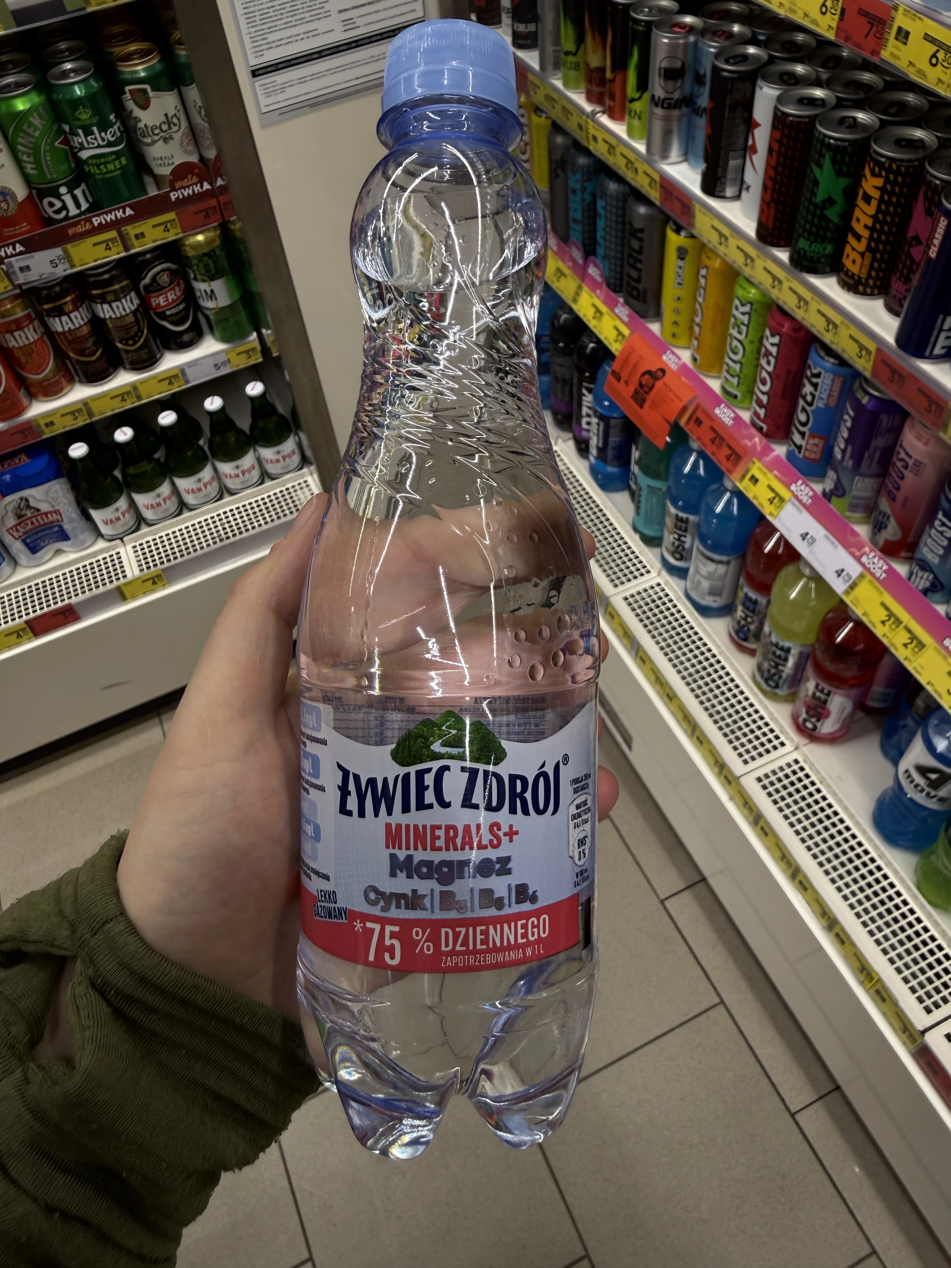 Żywiec Zdrój Minerals+ Magnez Cynk – napój lekko gazowany | 500ml