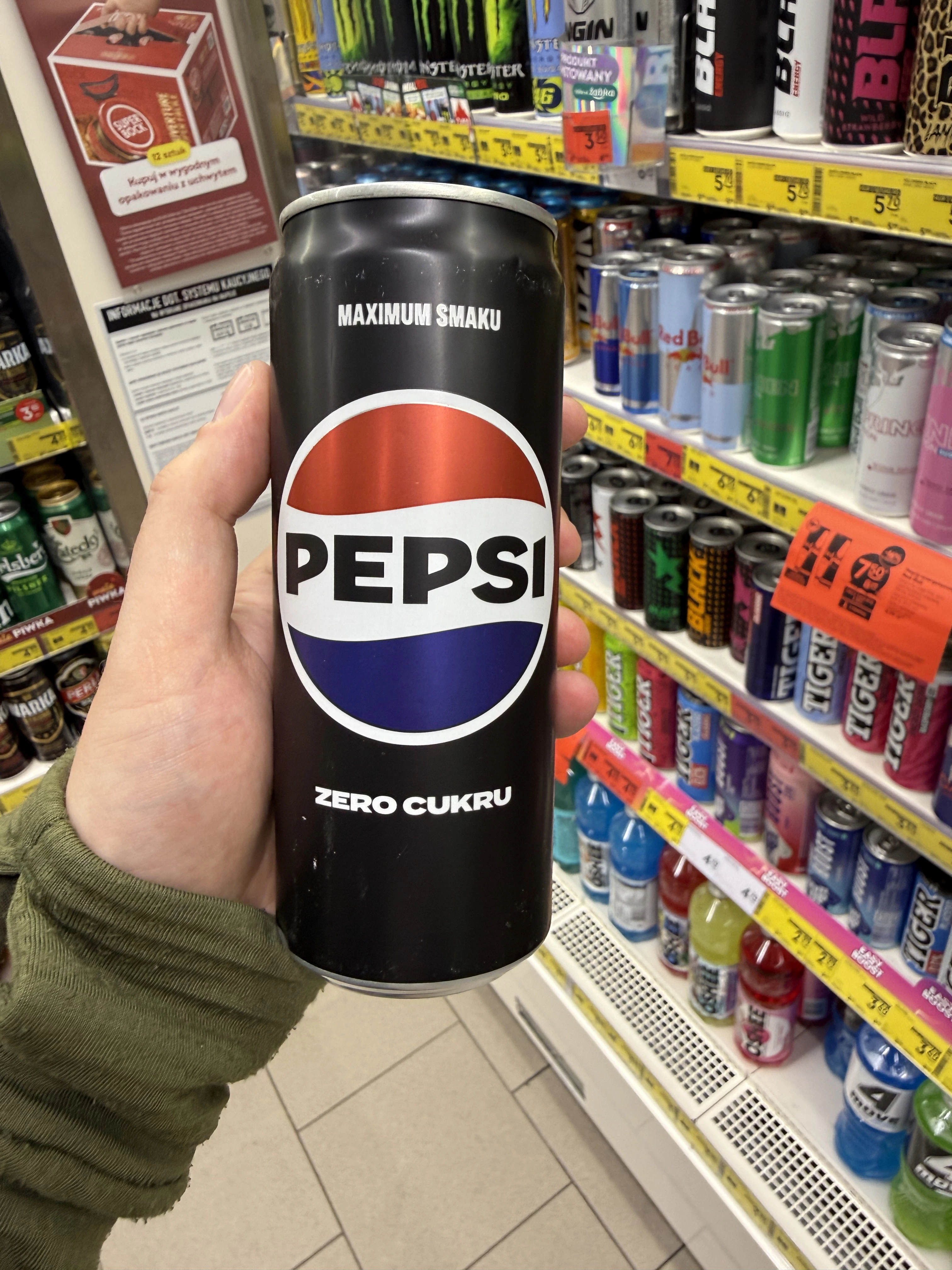 Pepsi Zero cukru napój gazowany o smaku cola | 330ml