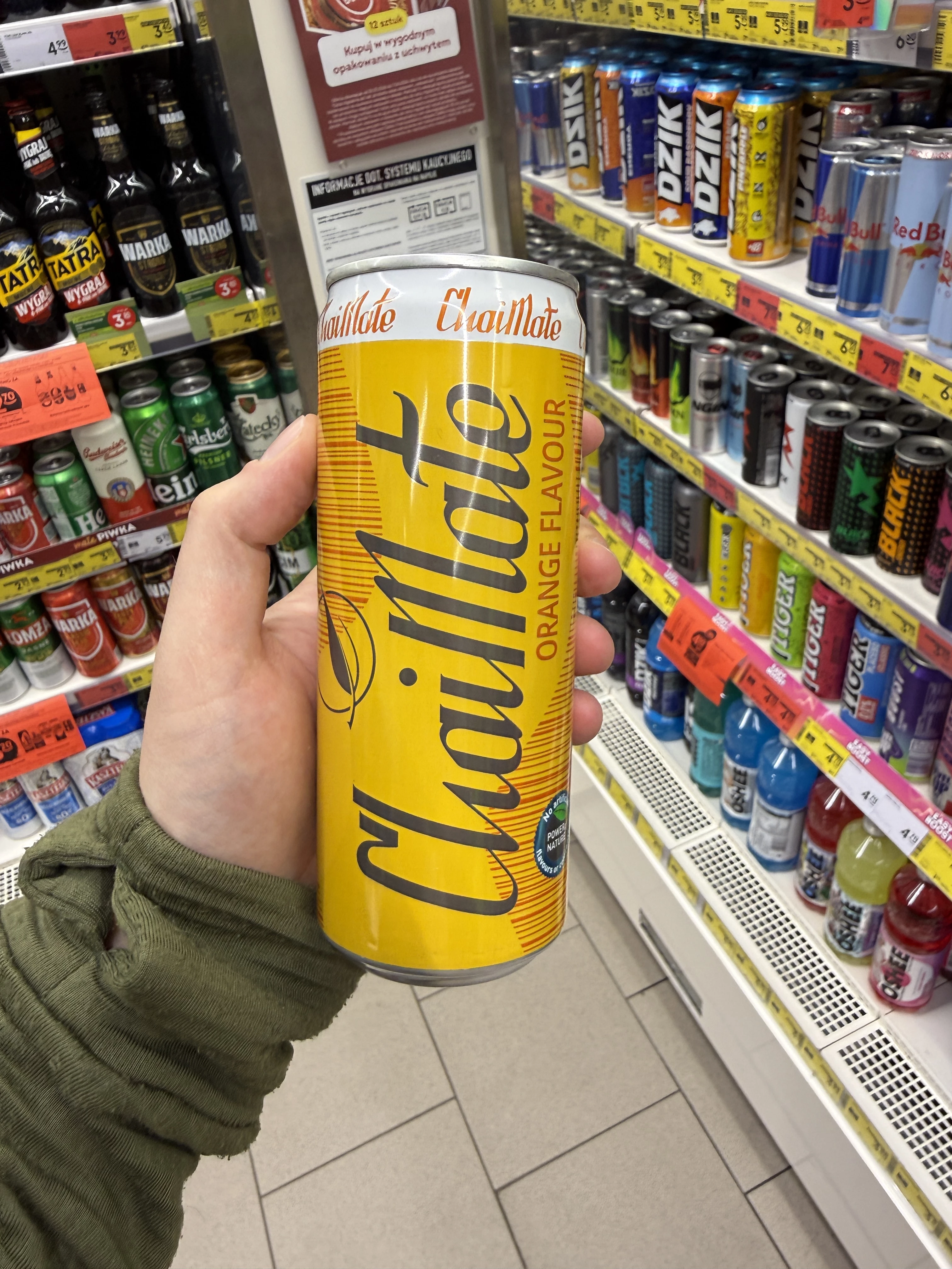 ChaiMate Orange – gazowany napój z naturalnym ekstraktem herbaty | 330ml