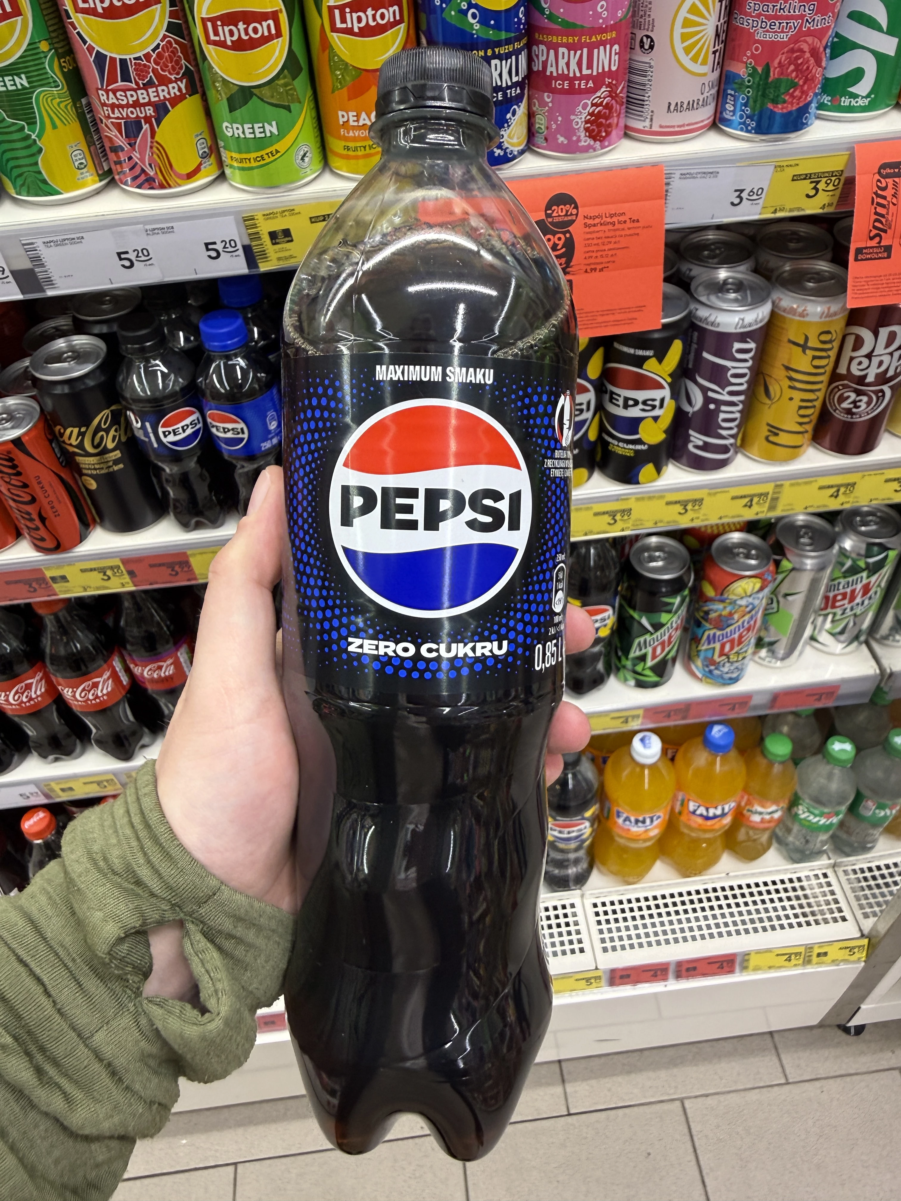Pepsi-Cola Zero Cukru | 850ml