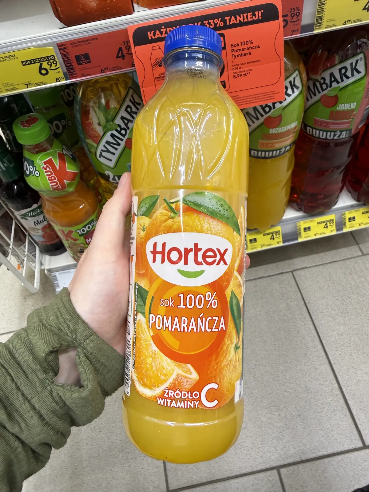 Hortex Sok 100% pomarańcza | 1000ml