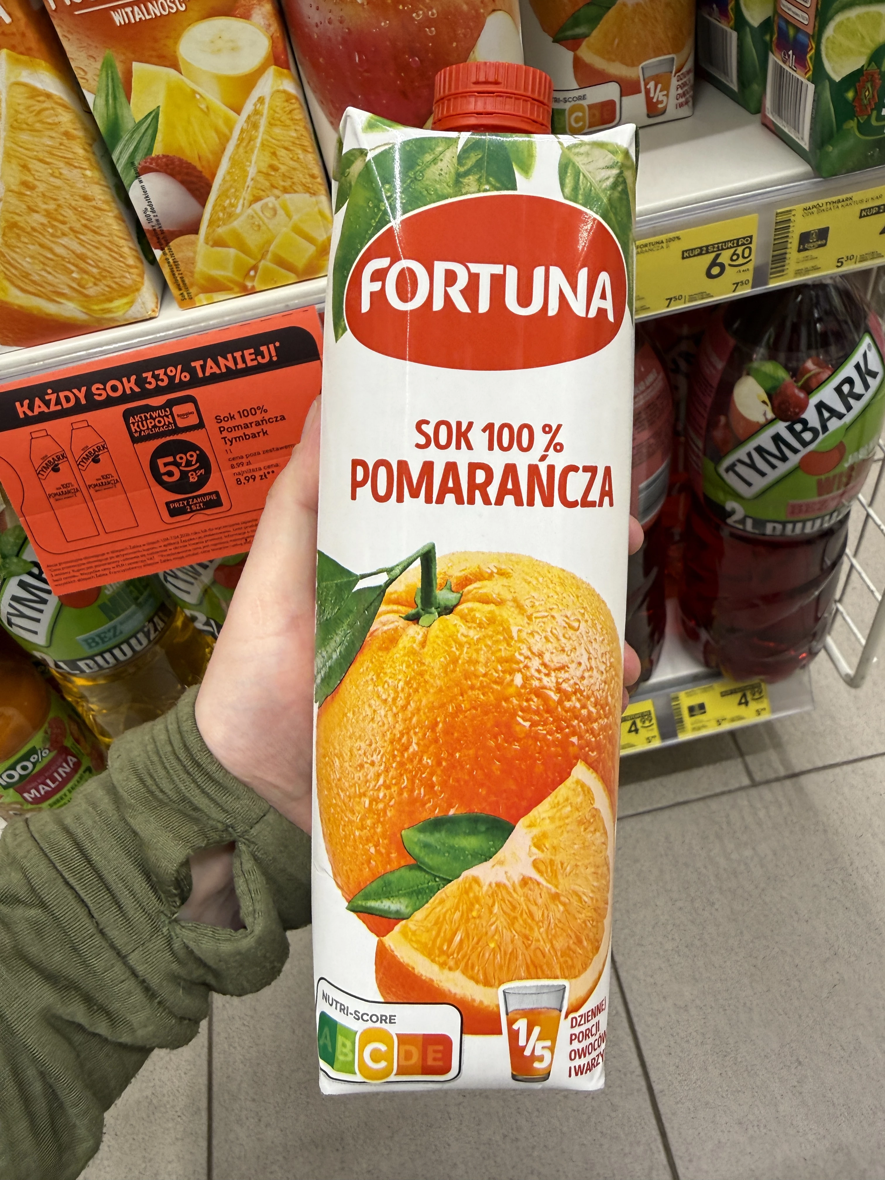 Fortuna Sok 100% Pomarańcza | 1000ml