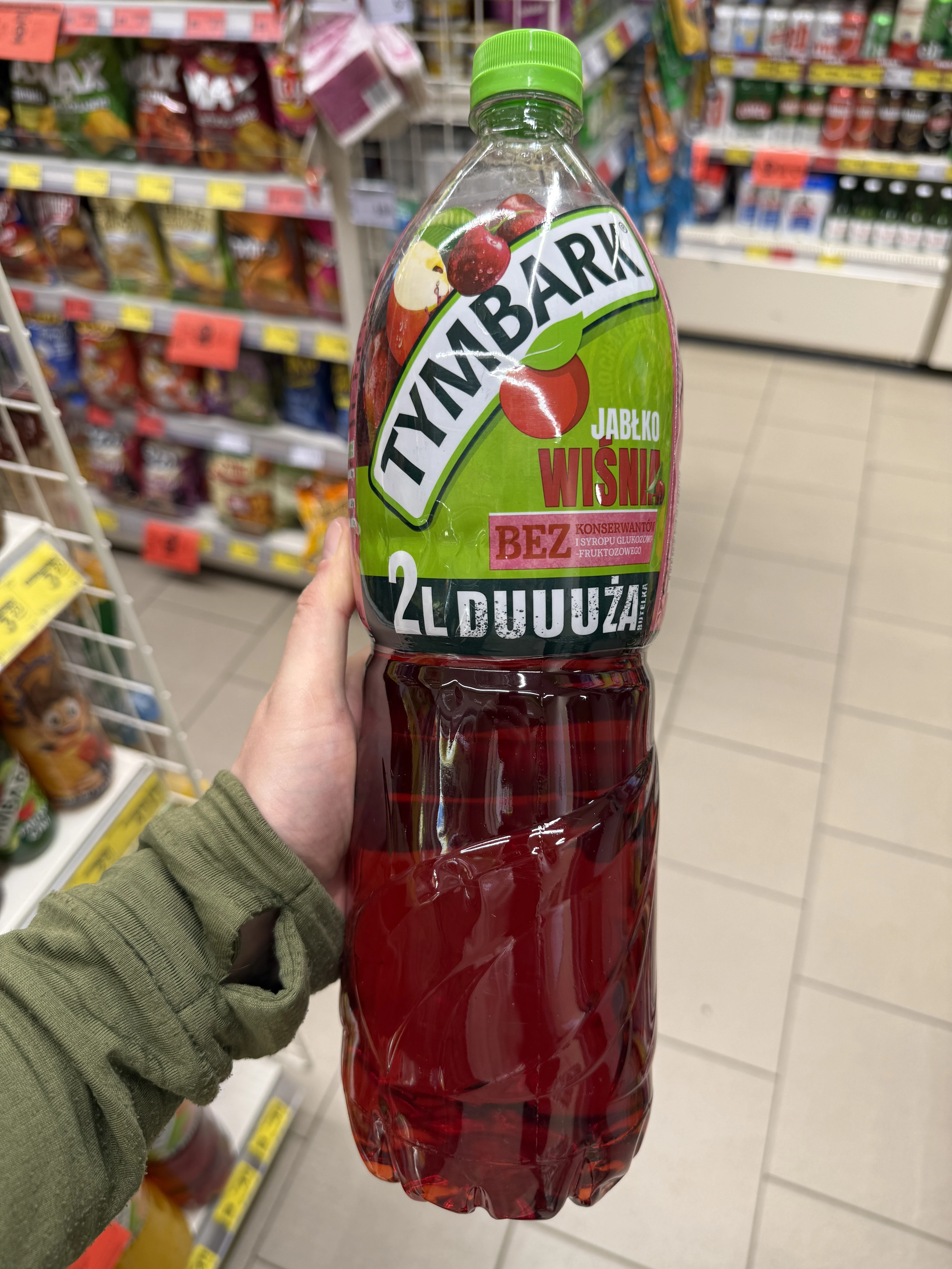 Tymbark Napój jabłko wiśnia | 2000ml