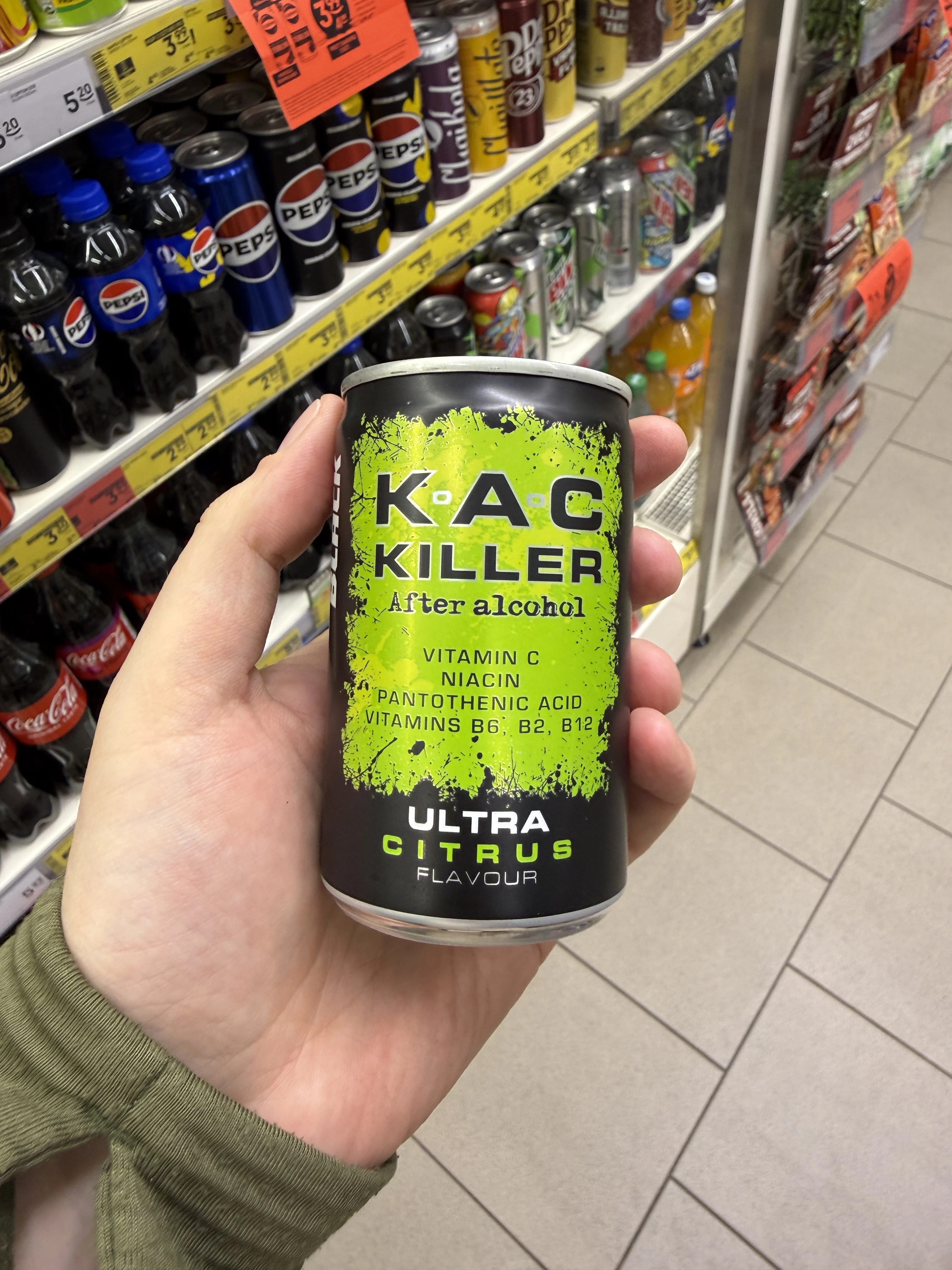 Black Kac Killer Ultra Citrus Gazowany napój energetyzujący o smaku cytrusowym | 150ml