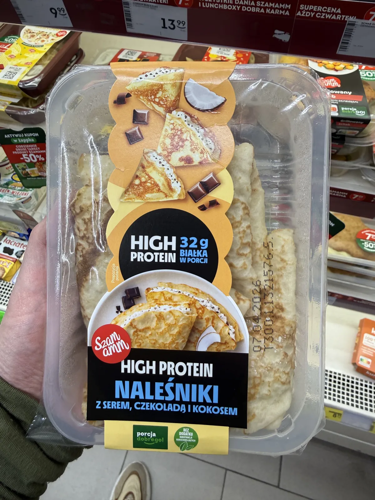 Naleśniki z serem, czekoladą i kokosem High Protein Szamamm | 300g