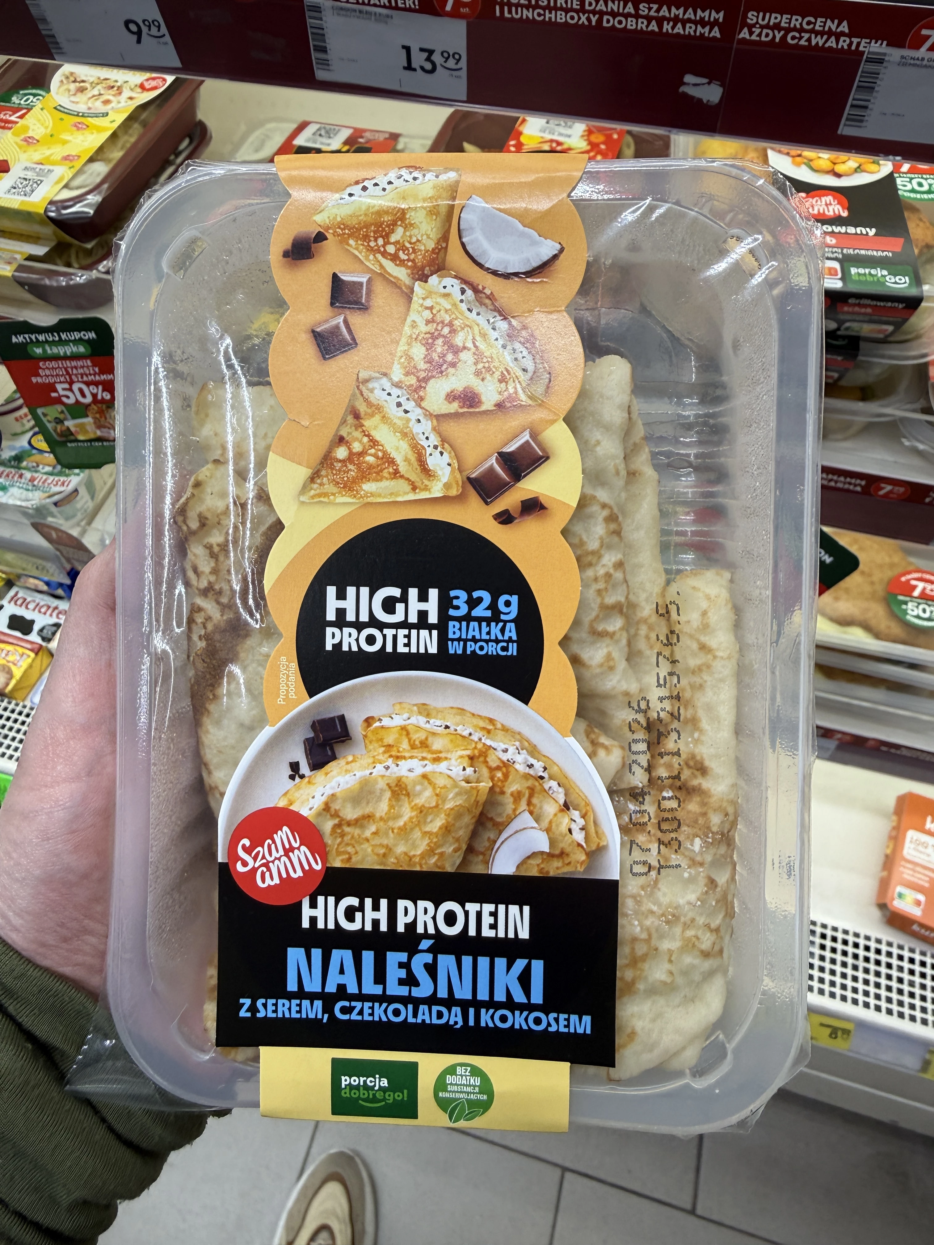 Naleśniki z serem, czekoladą i kokosem High Protein Szamamm | 300g