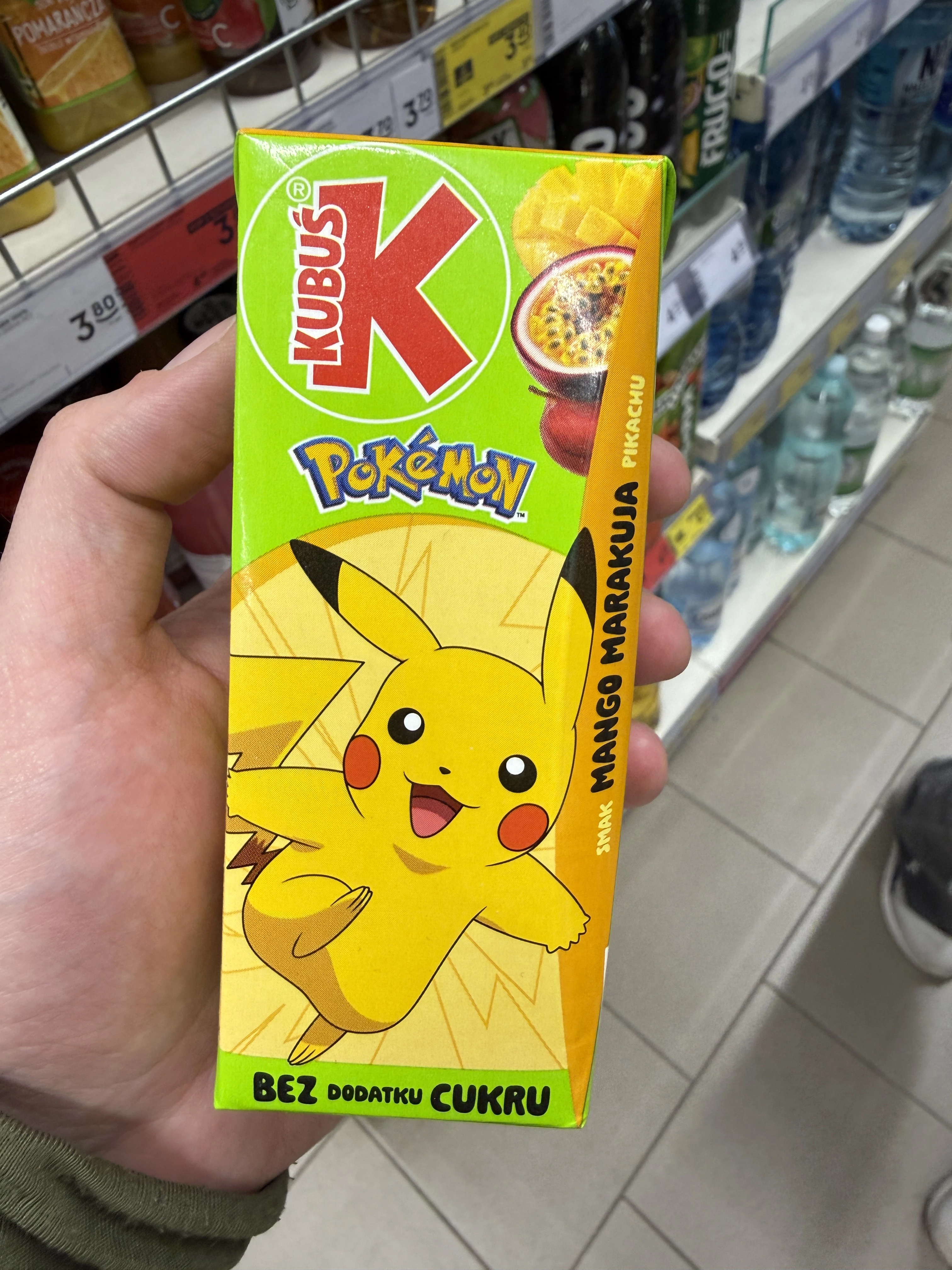 Kubuś Napój Wieloowocowy Mango Marakuja Pokemon Pikachu | 200ml