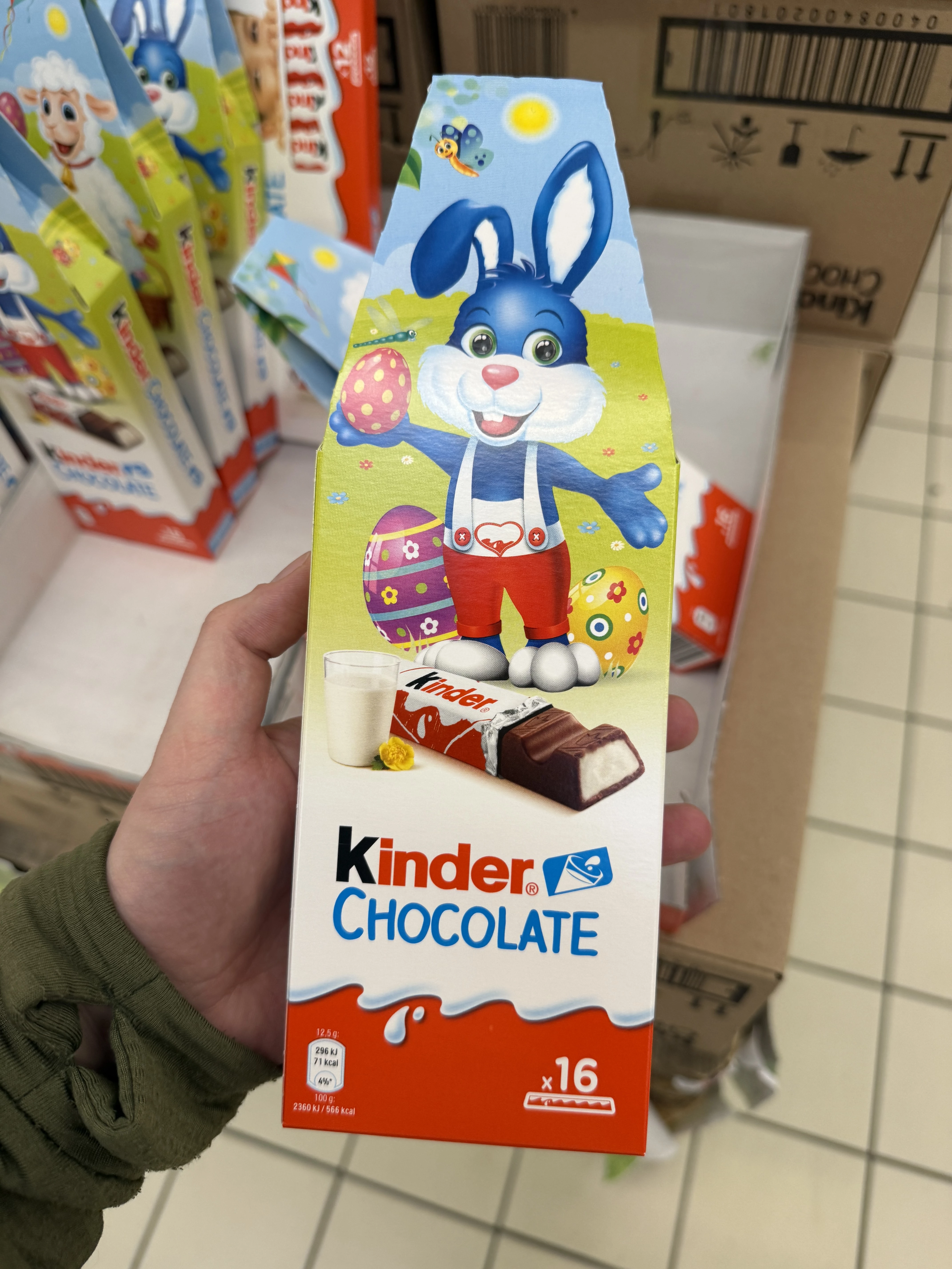 Kinder Chocolate 16 batoników (Wielkanoc, zajączek) | 200g
