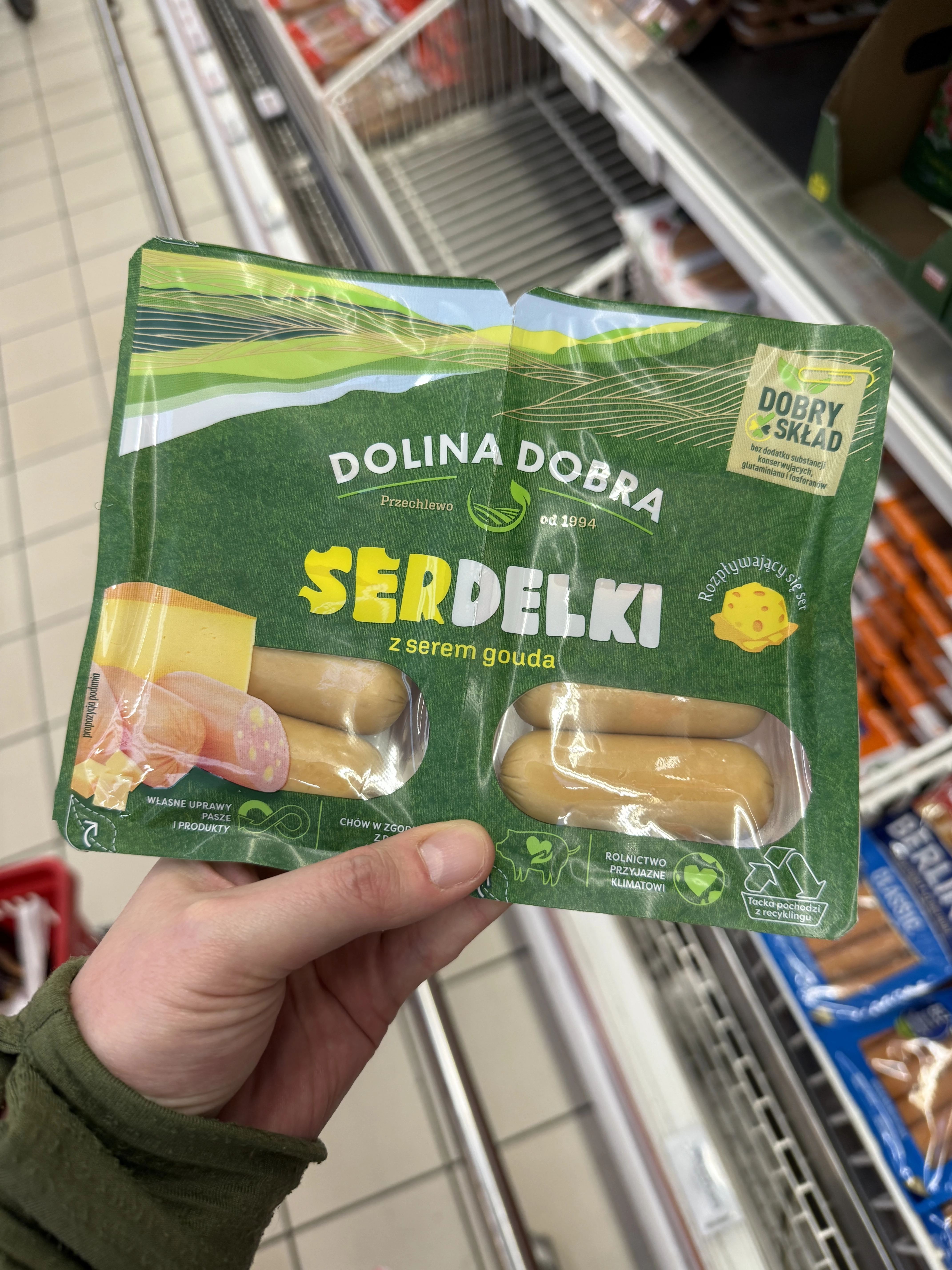 Dolina Dobra Serdelki z serem gouda | 200g