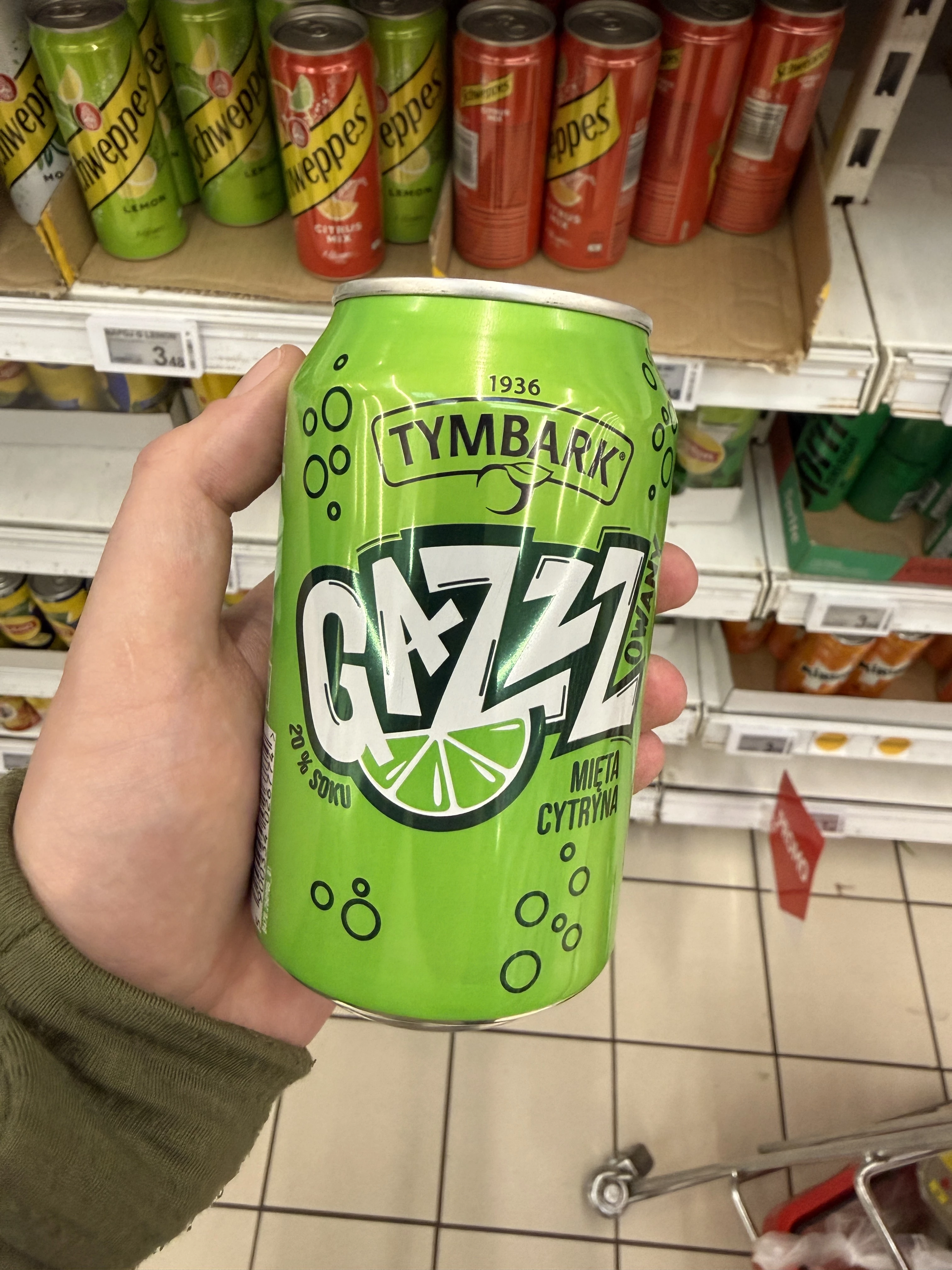 Tymbark Gazzz cytryna-mięta | 330ml