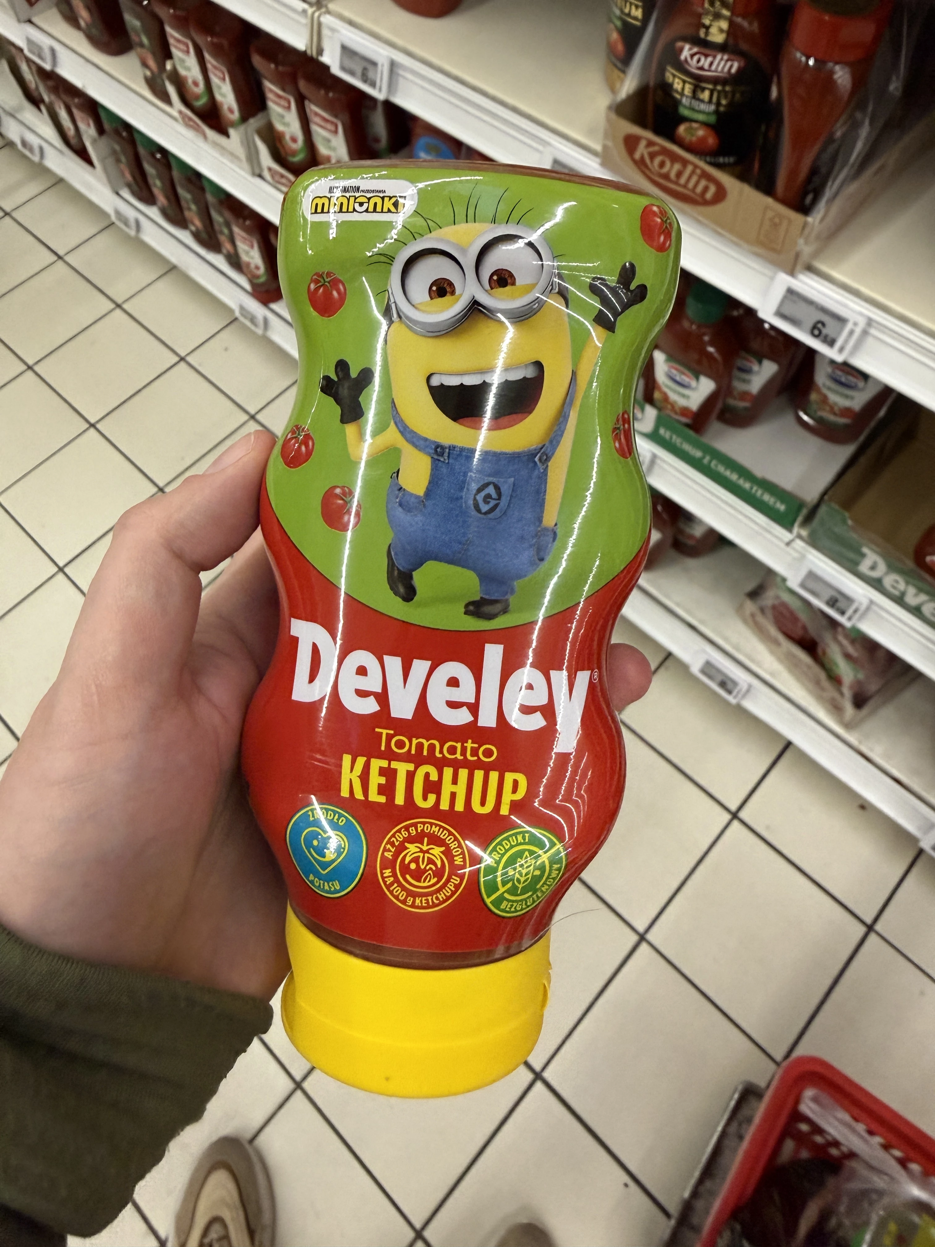 Develey Tomato Ketchup Minionki (zielona etykieta) | 450g