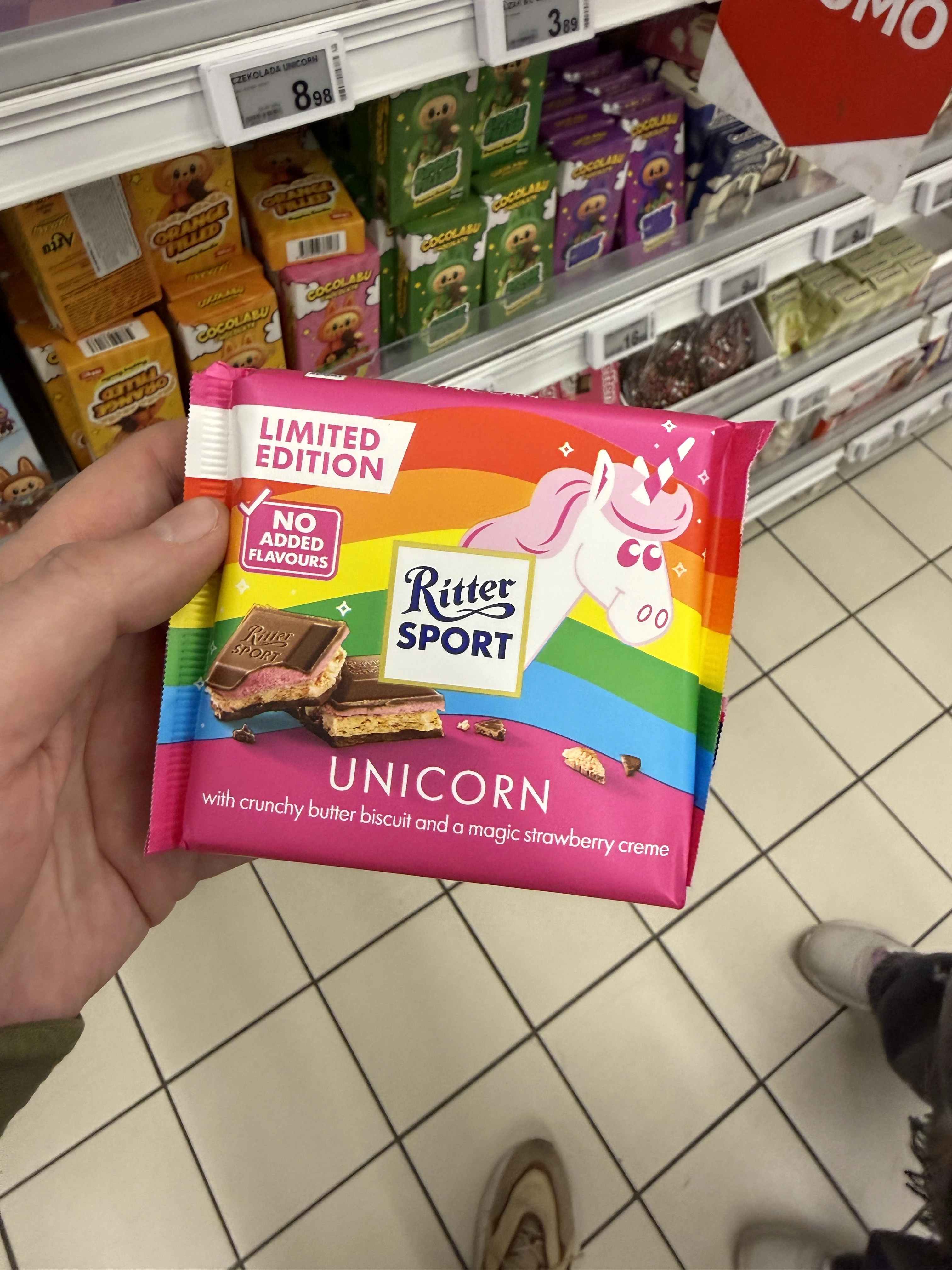 Ritter Sport Unicorn / Ritter Sport Strawberry & Butter Biscuit Unicorn Edition | 100g