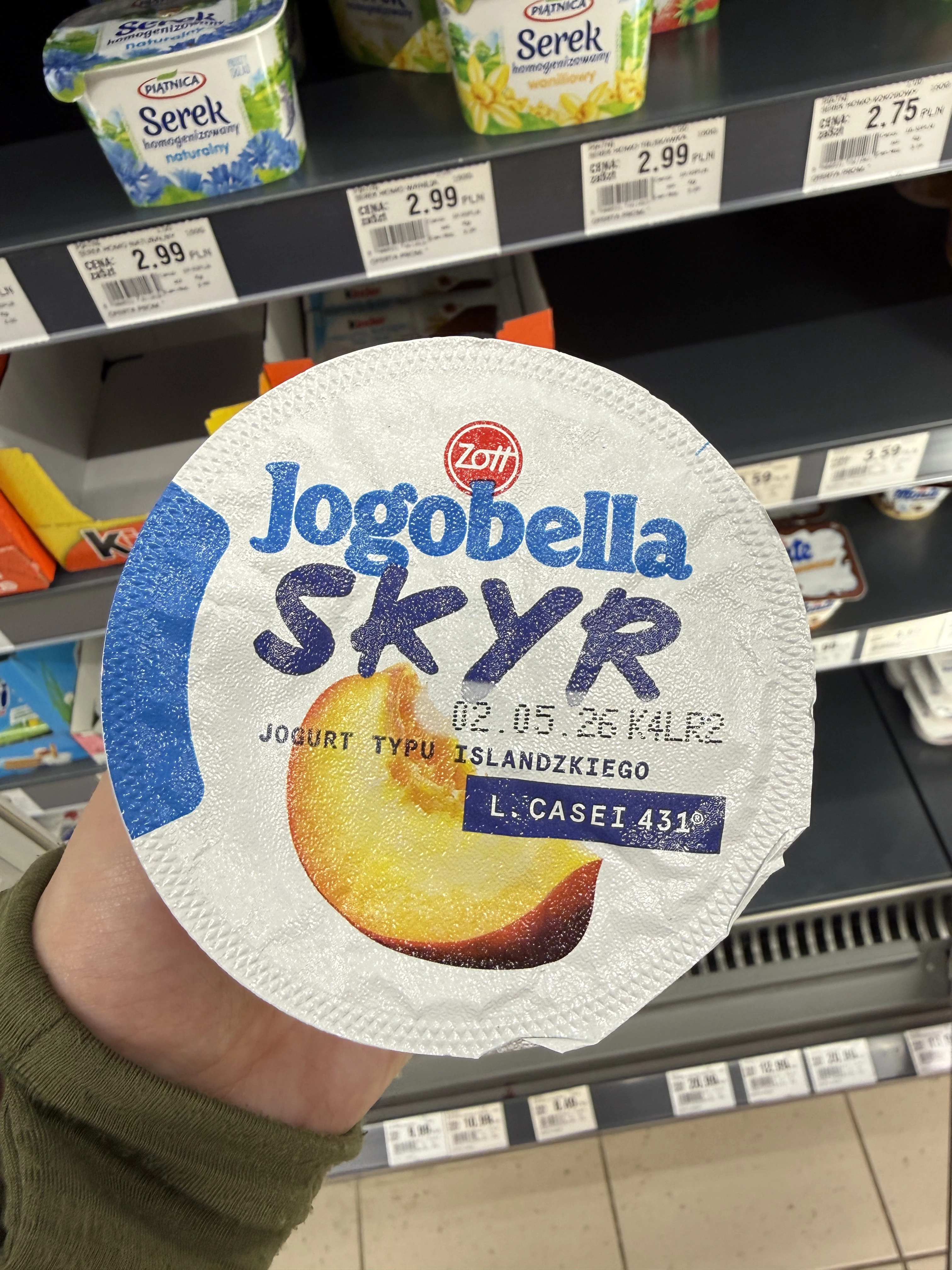Zott Jogobella Skyr brzoskwinia i marakuja | 150g