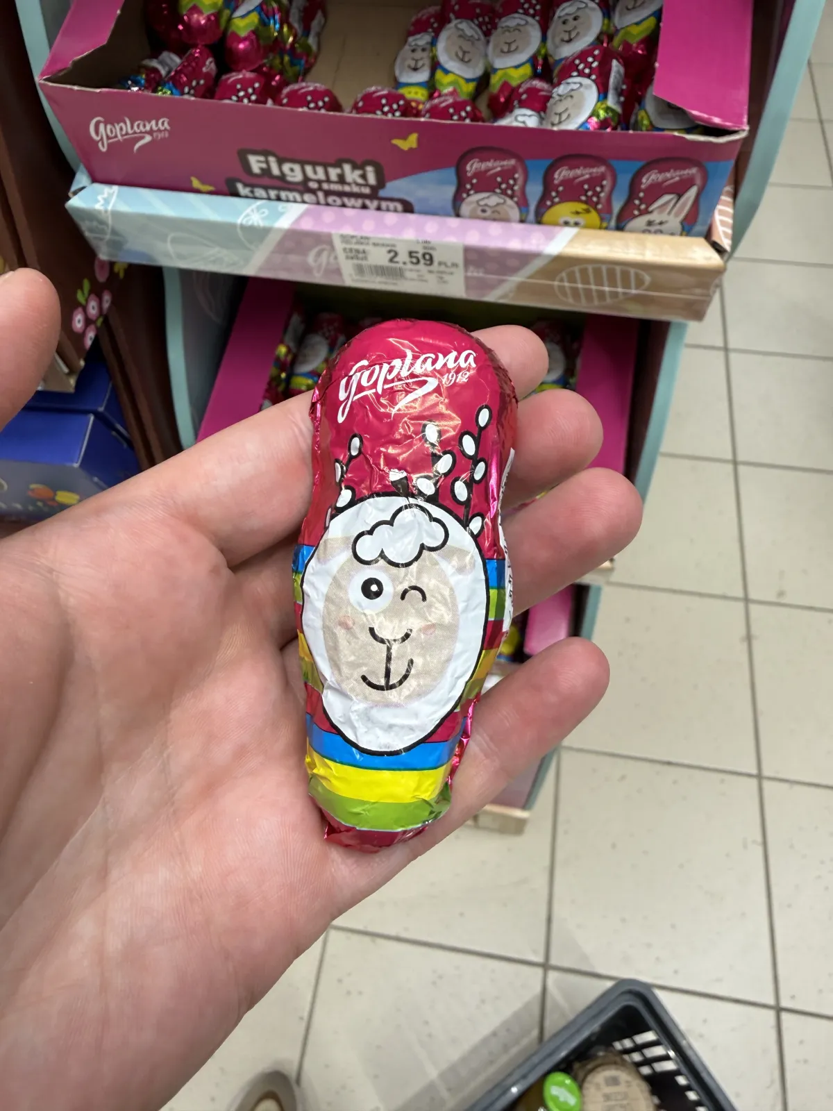 Goplana Baranek figurka o smaku karmelowym w czekoladzie | 30g