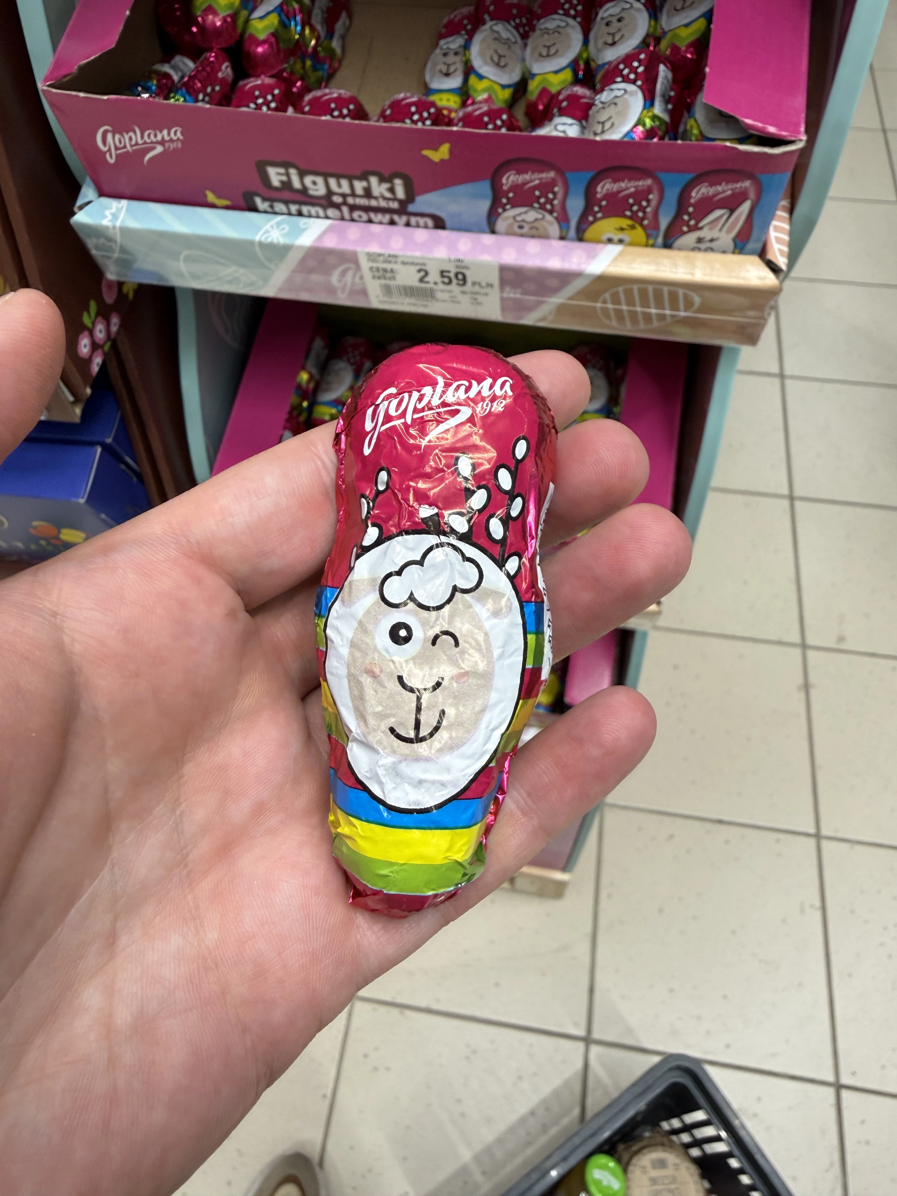 Goplana Baranek figurka o smaku karmelowym w czekoladzie | 30g