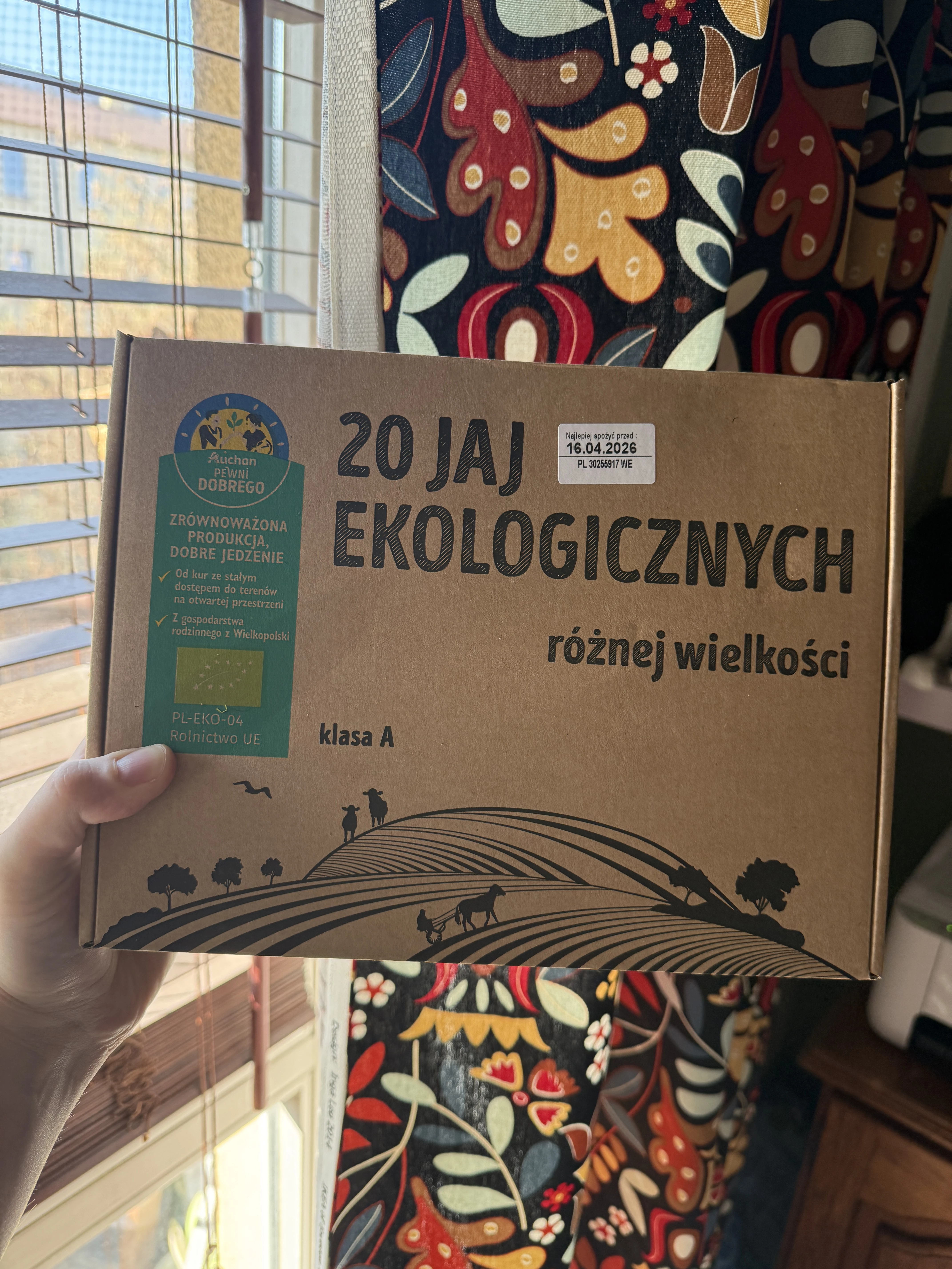 20 ekologicznych jaj różnej wielkości Pewni Dobrego