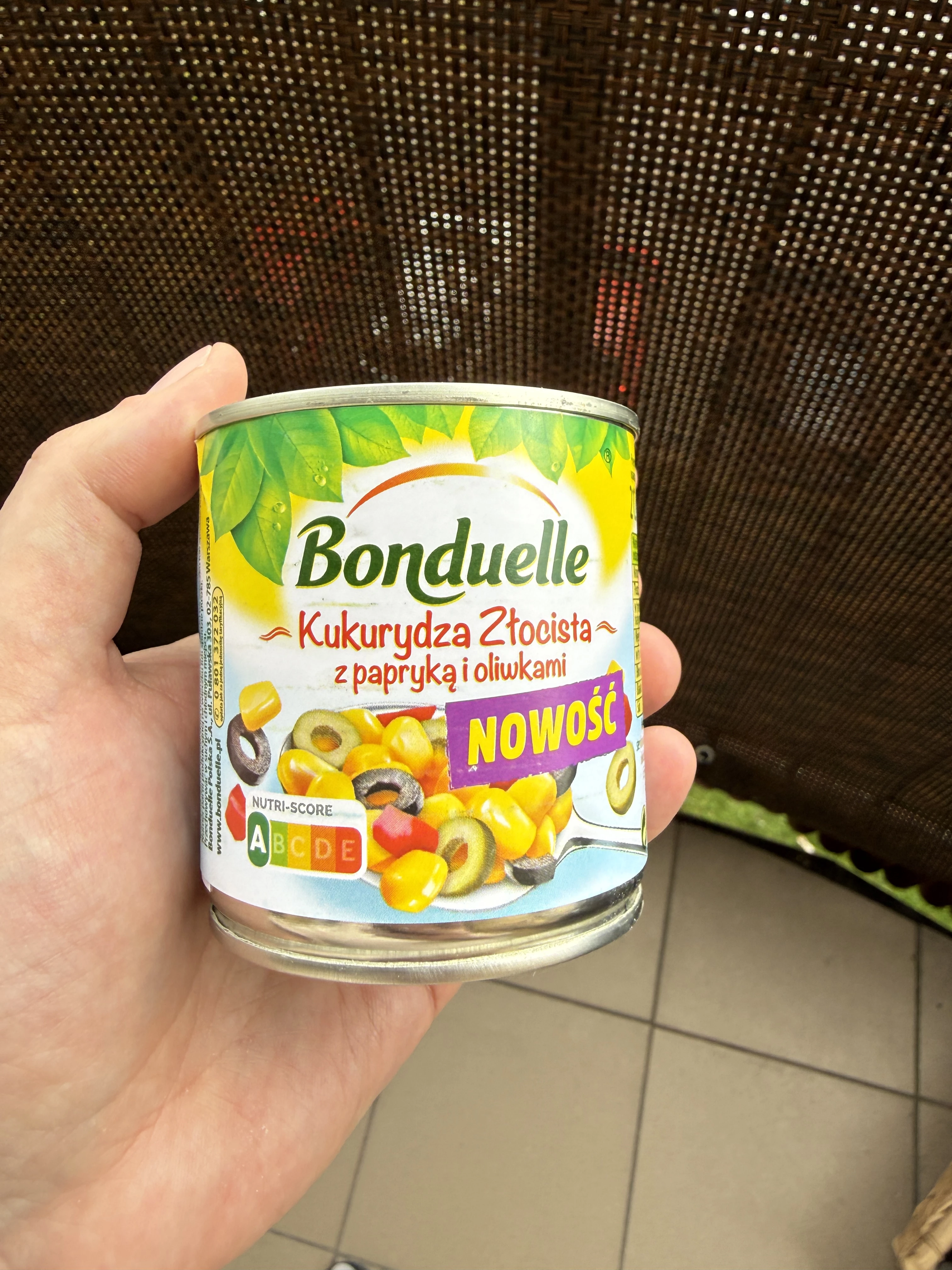 Bonduelle Kukurydza Złocista z papryką i oliwkami | 140g