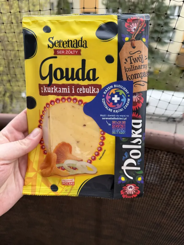 Serenada Gouda z kurkami i cebulką | 135g