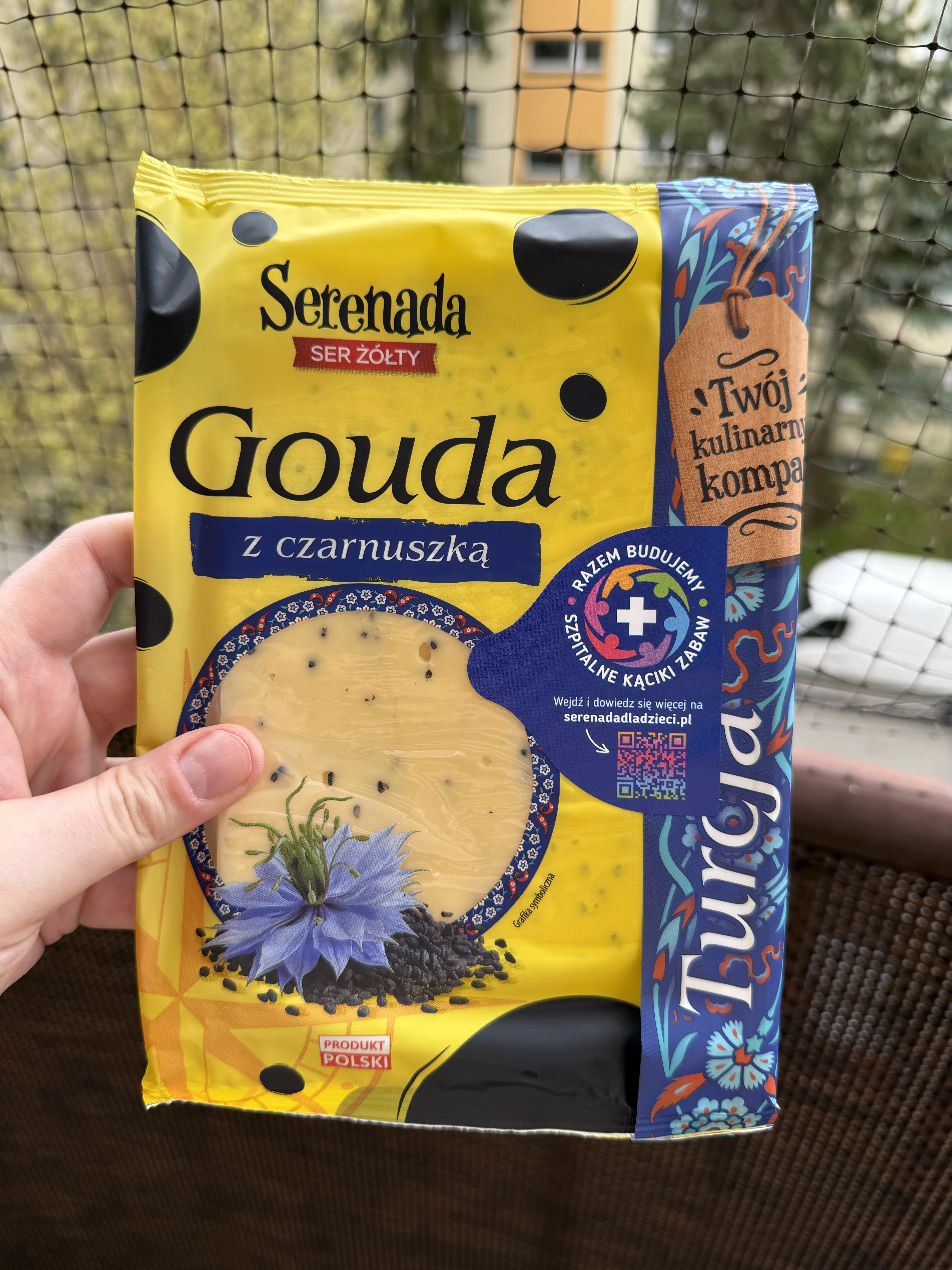 Serenada Gouda z czarnuszką plastry | 135g