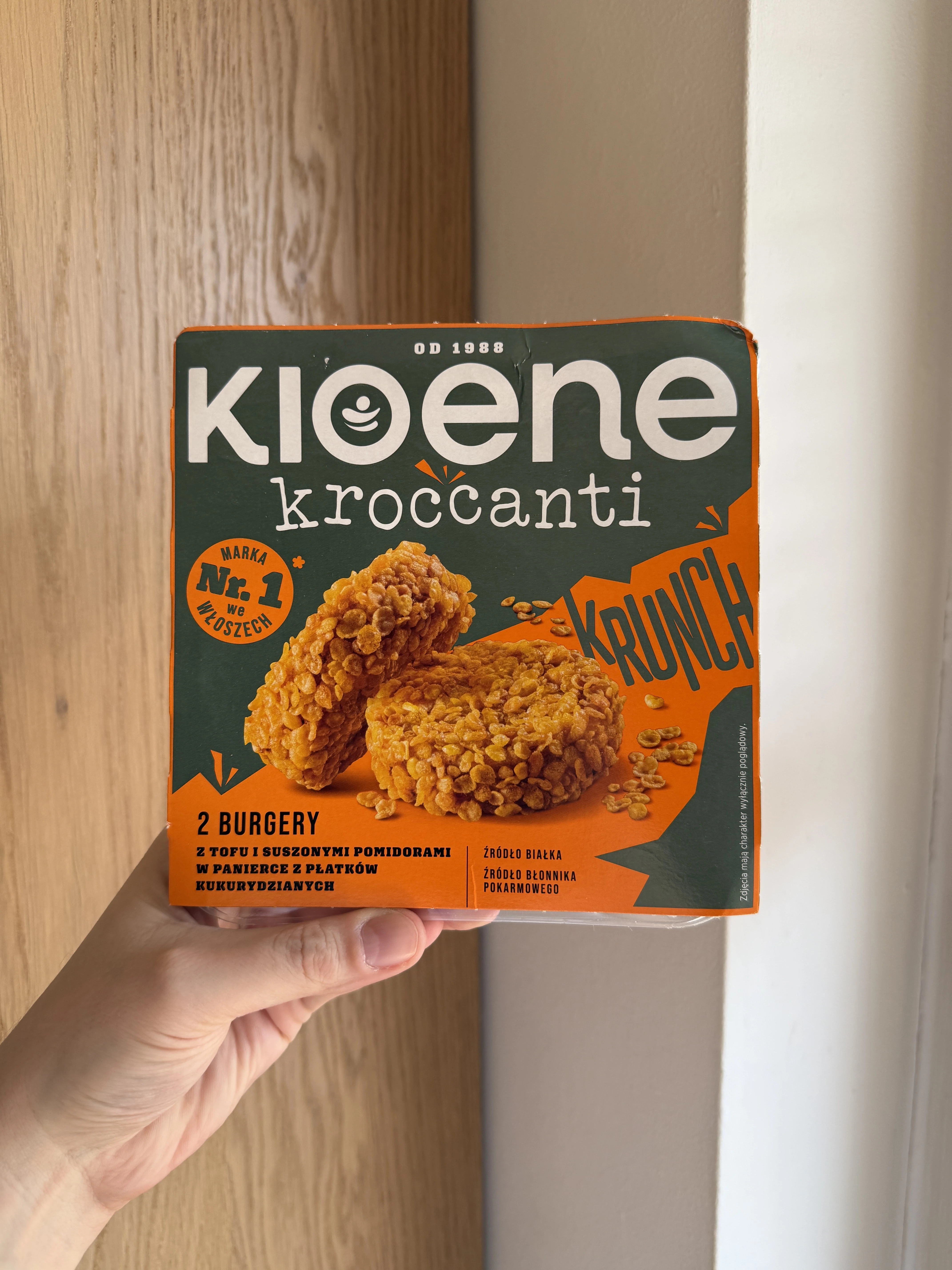 Kioene Kroccanti Krunch burgery z tofu i suszonymi pomidorami | 180g