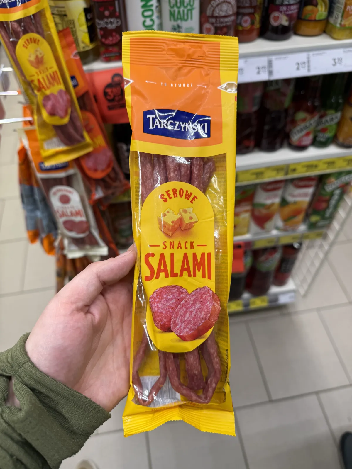 Tarczyński Snack Salami Serowe | 80g