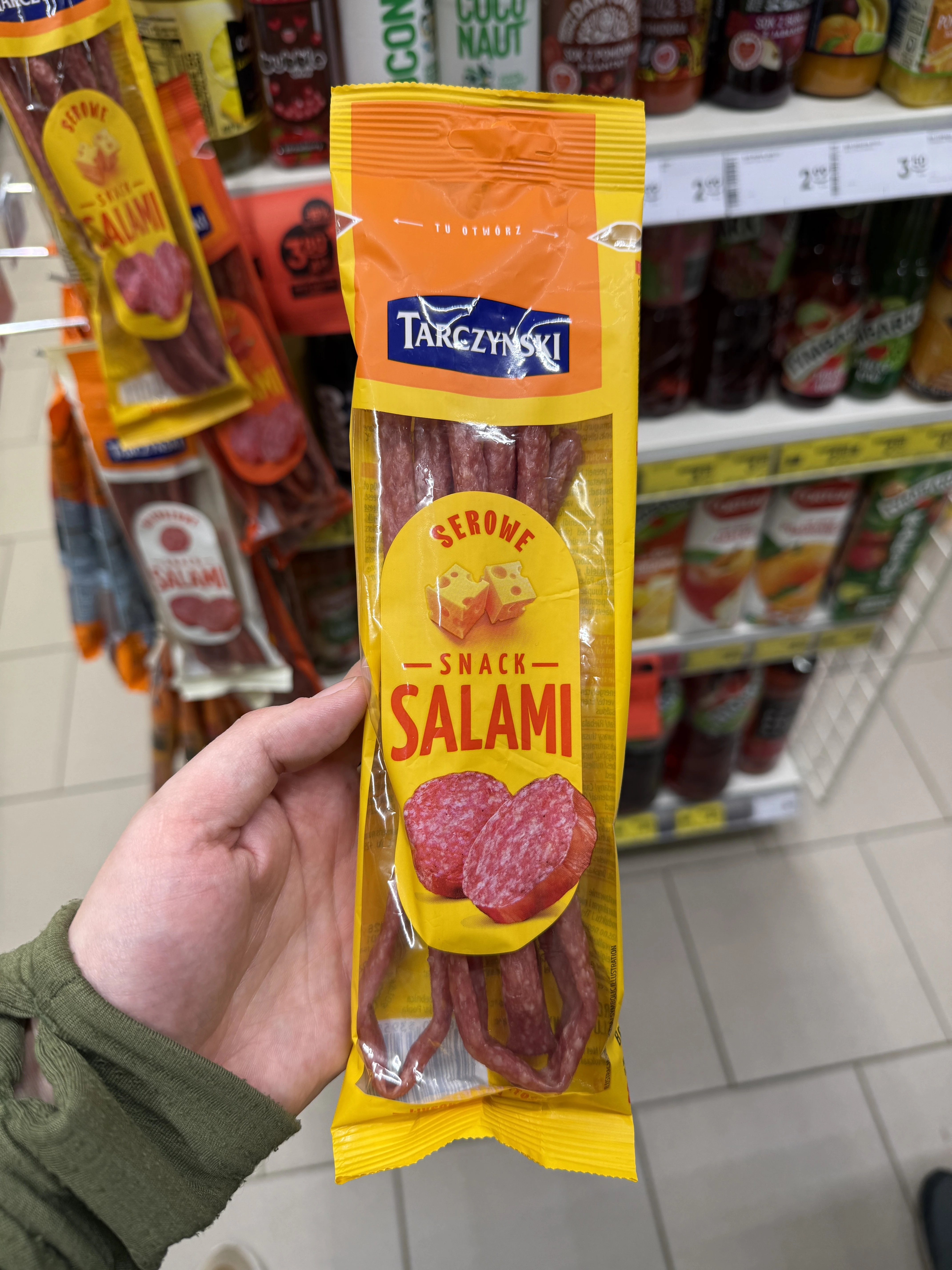 Tarczyński Snack Salami Serowe | 80g
