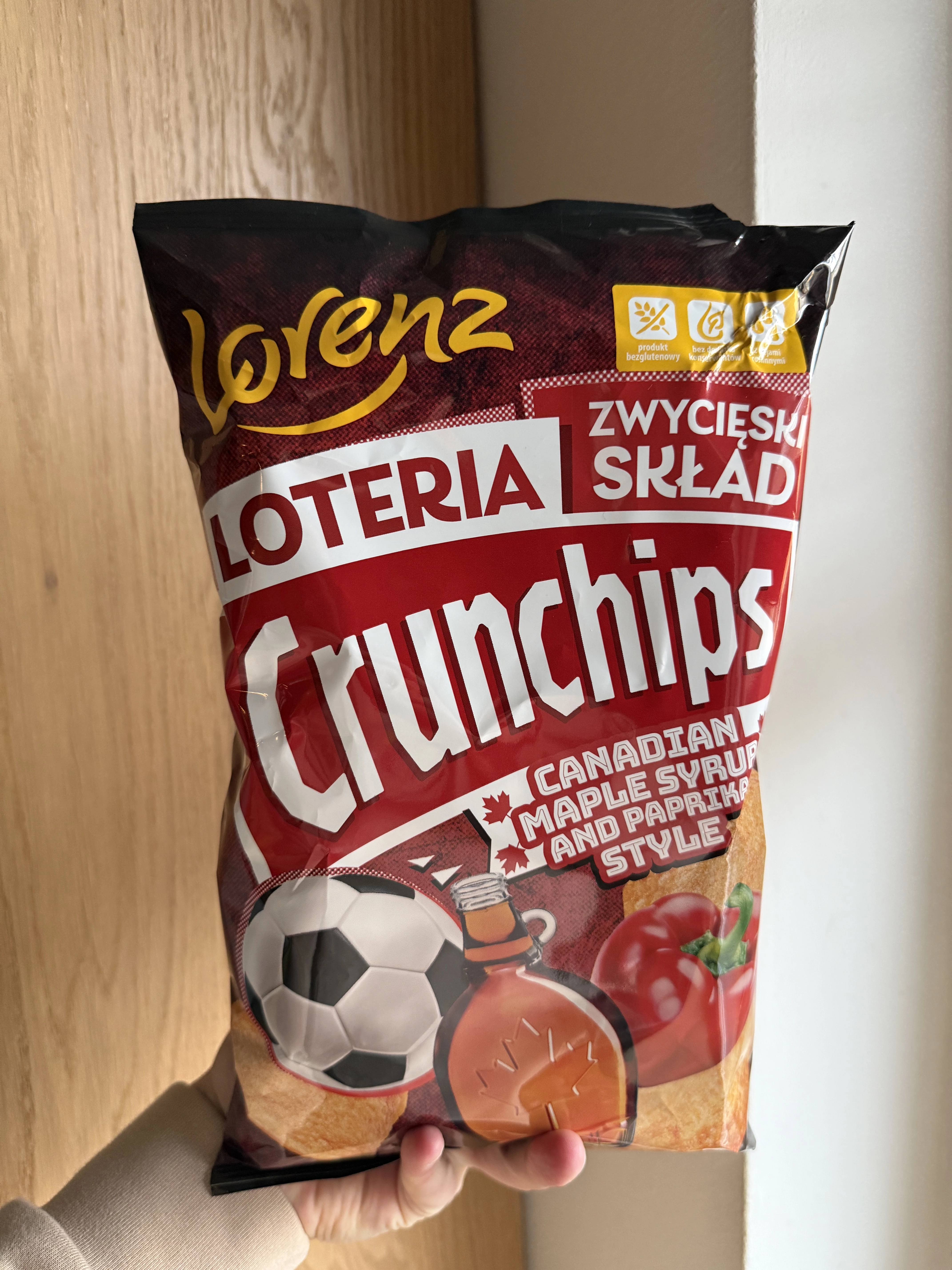 Lorenz Crunchips Fan Edition Canadian Maple Syrup and Paprika Style | 130g