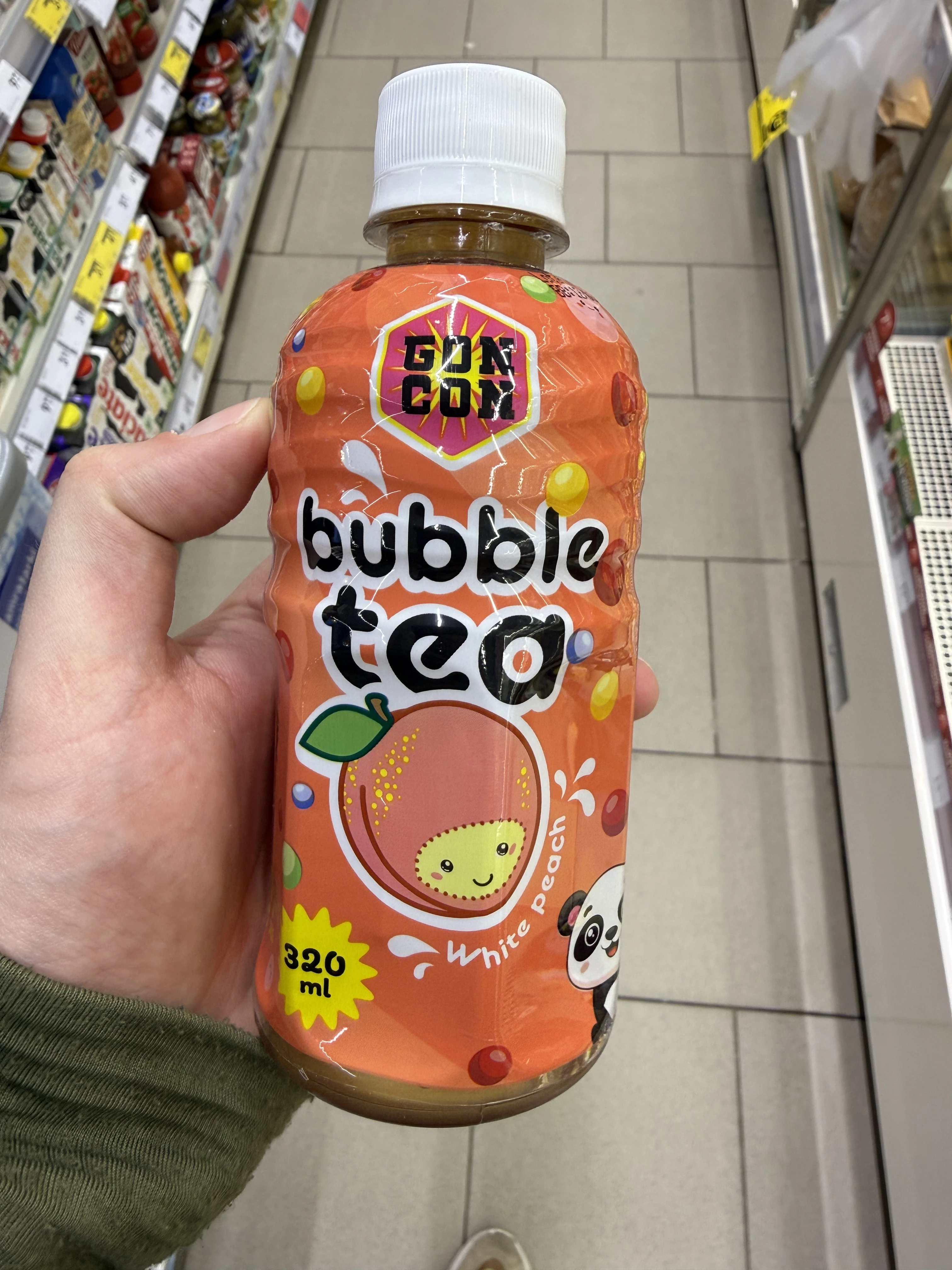 Gon Con Bubble Tea White Peach | 320ml