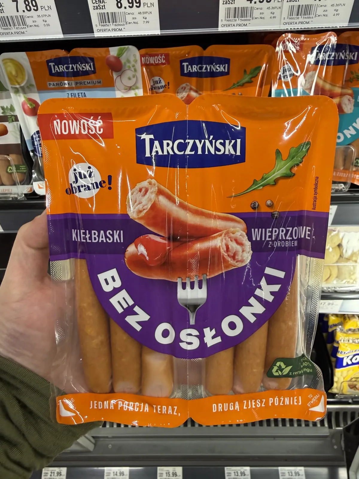 Tarczyński Kiełbaski Wieprzowe z Drobiem Bez Osłonki | 200g