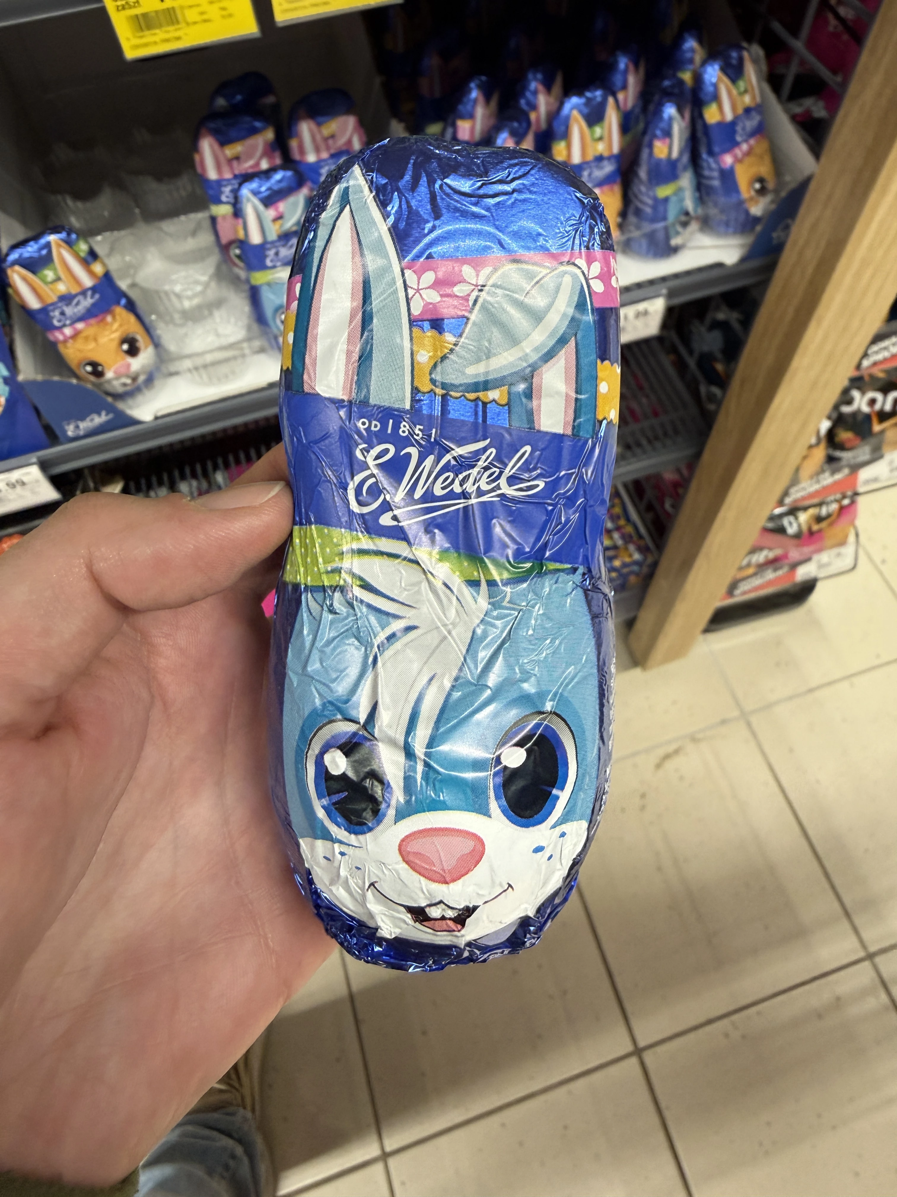 Figurka z czekolady mlecznej E.Wedel (zajączek wielkanocny) | 80g