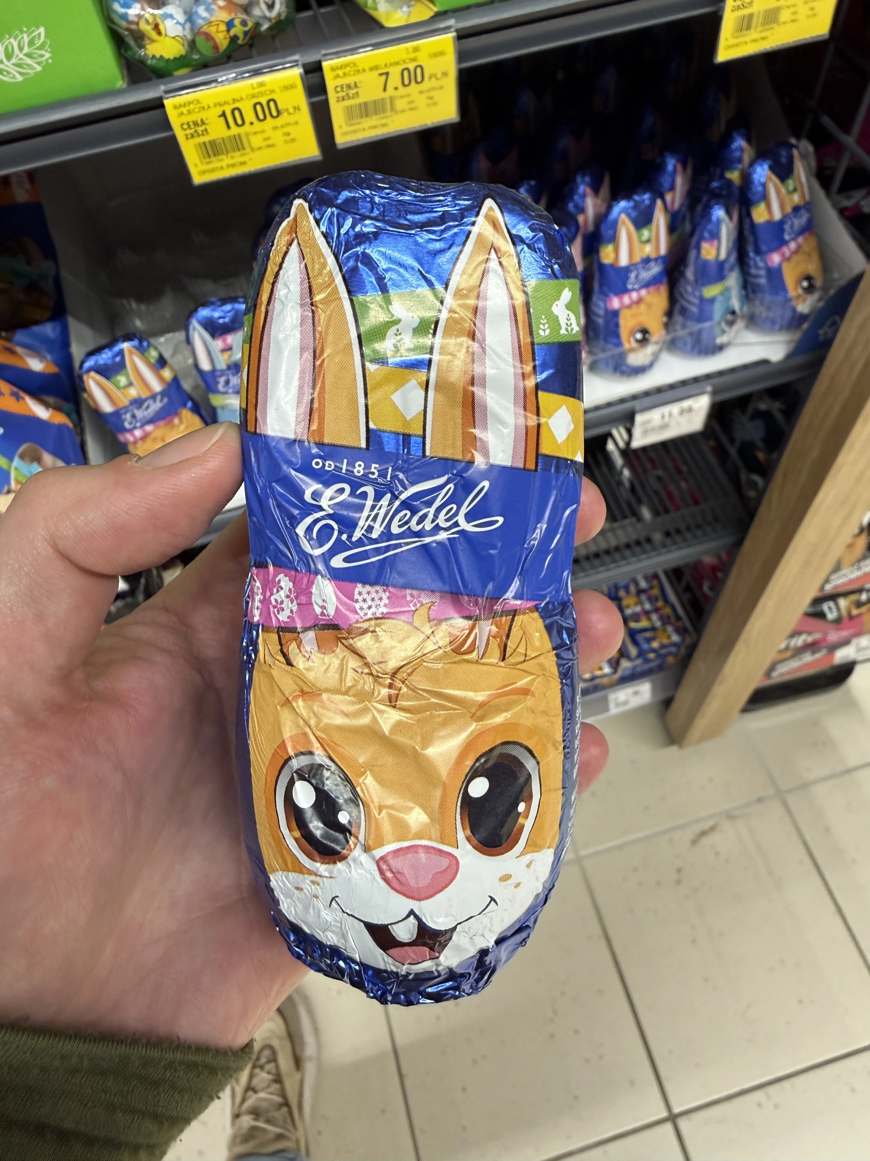 E.Wedel Figurka czekoladowa zajączek wielkanocny | 80g