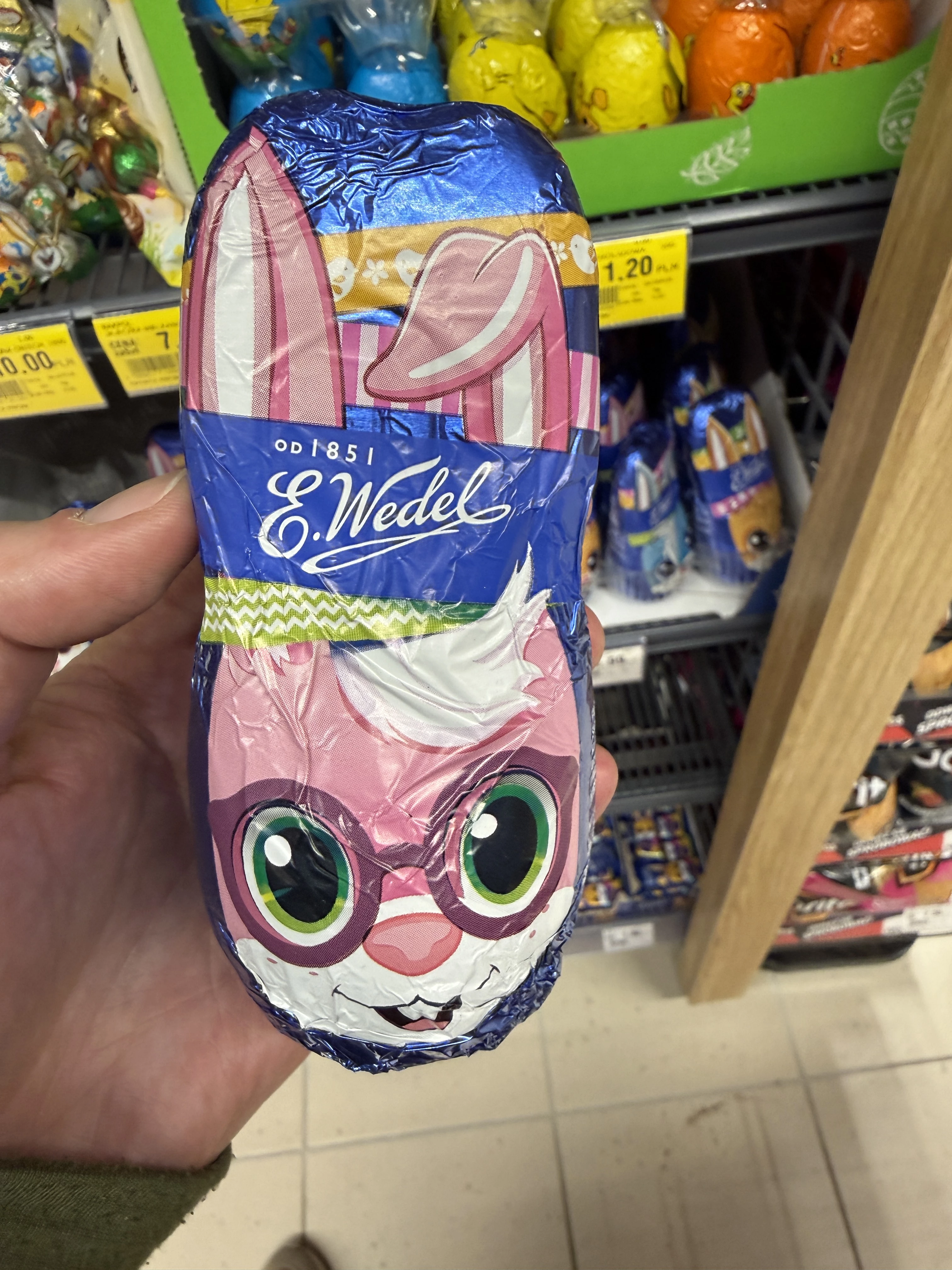 E.Wedel Figurka z czekolady mlecznej Zając / Królik | 80g