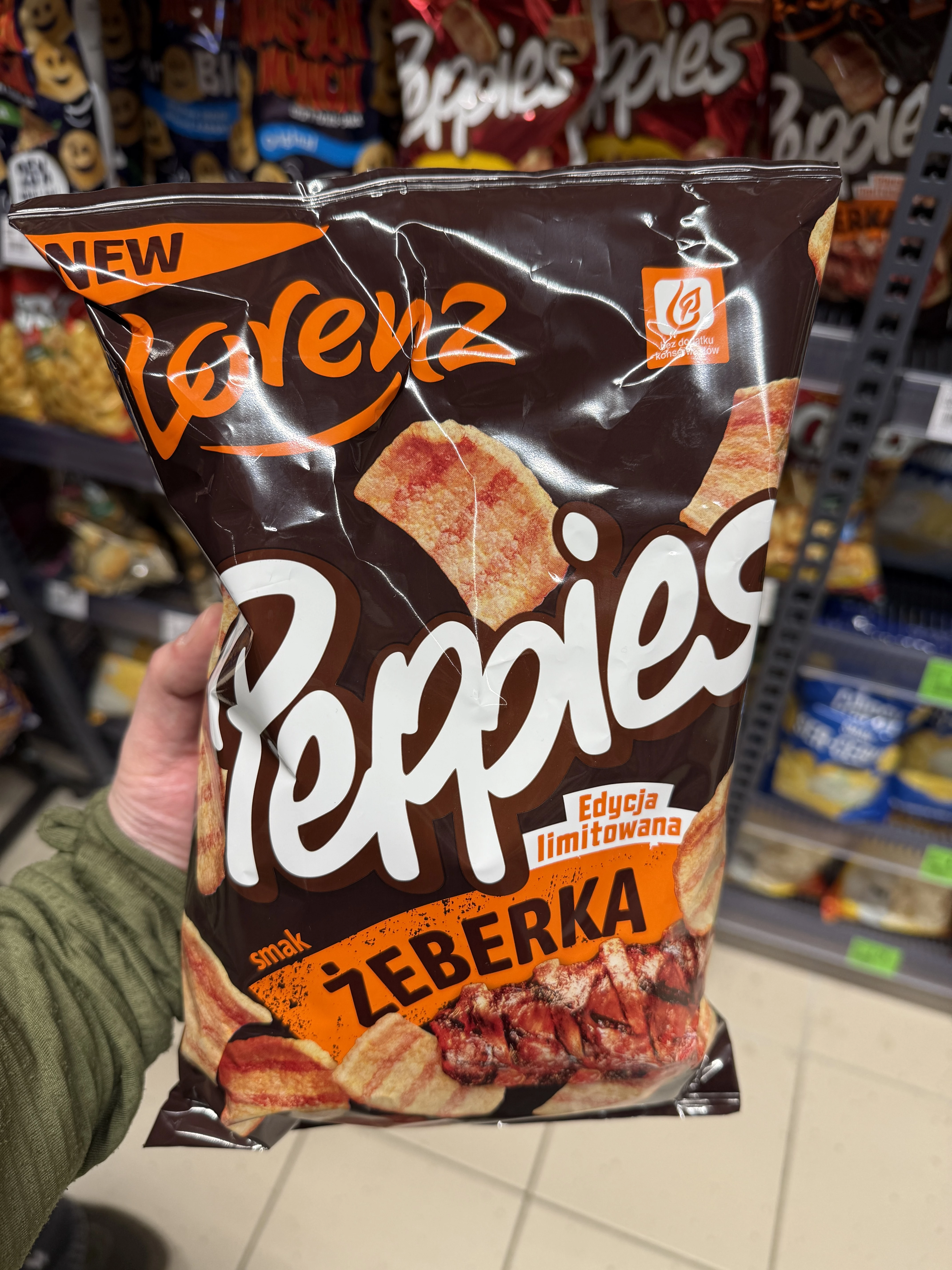 Peppies Chrupki o smaku żeberek | 100g