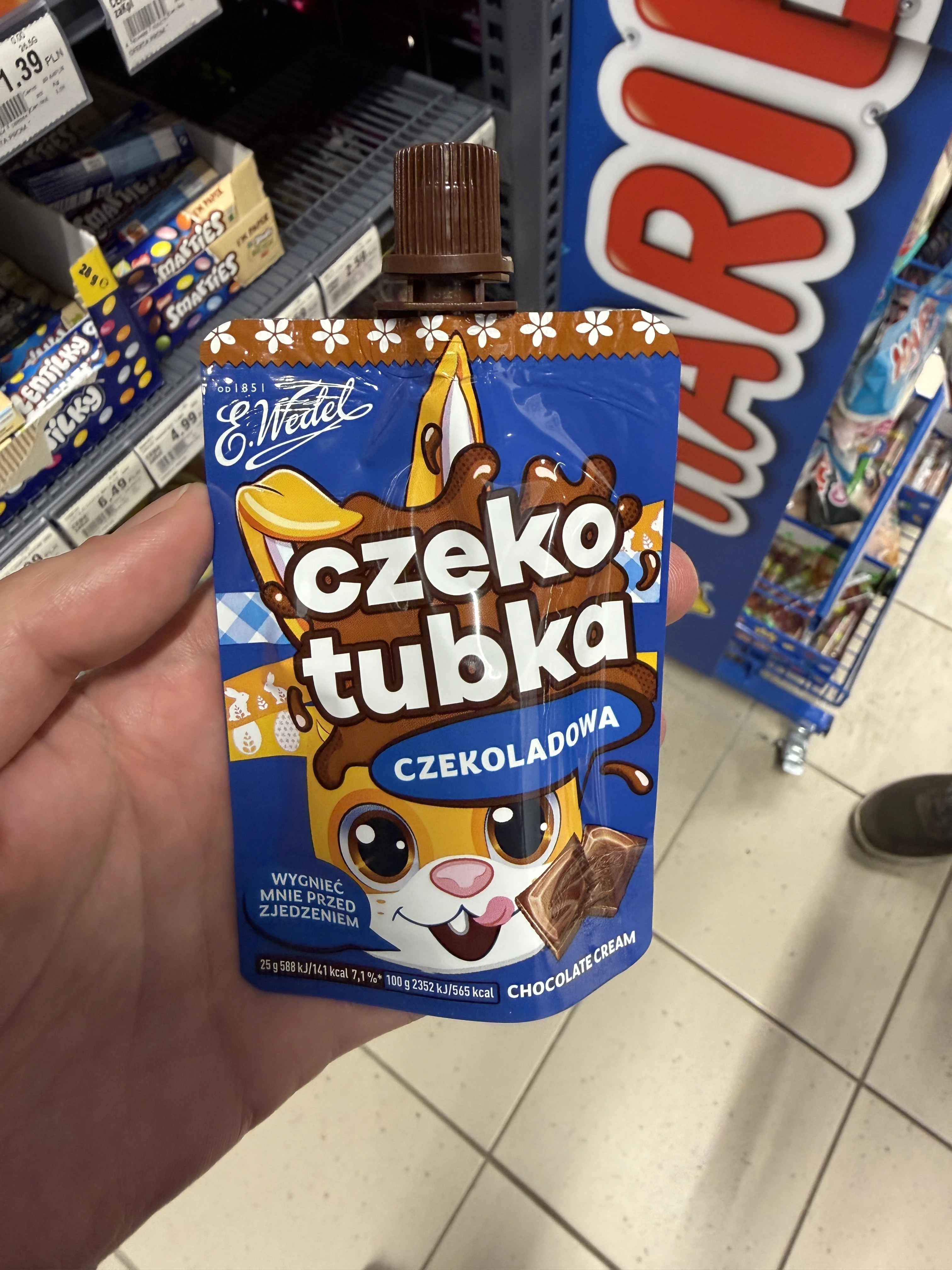E. Wedel Czekotubka Krem czekoladowy | 50g
