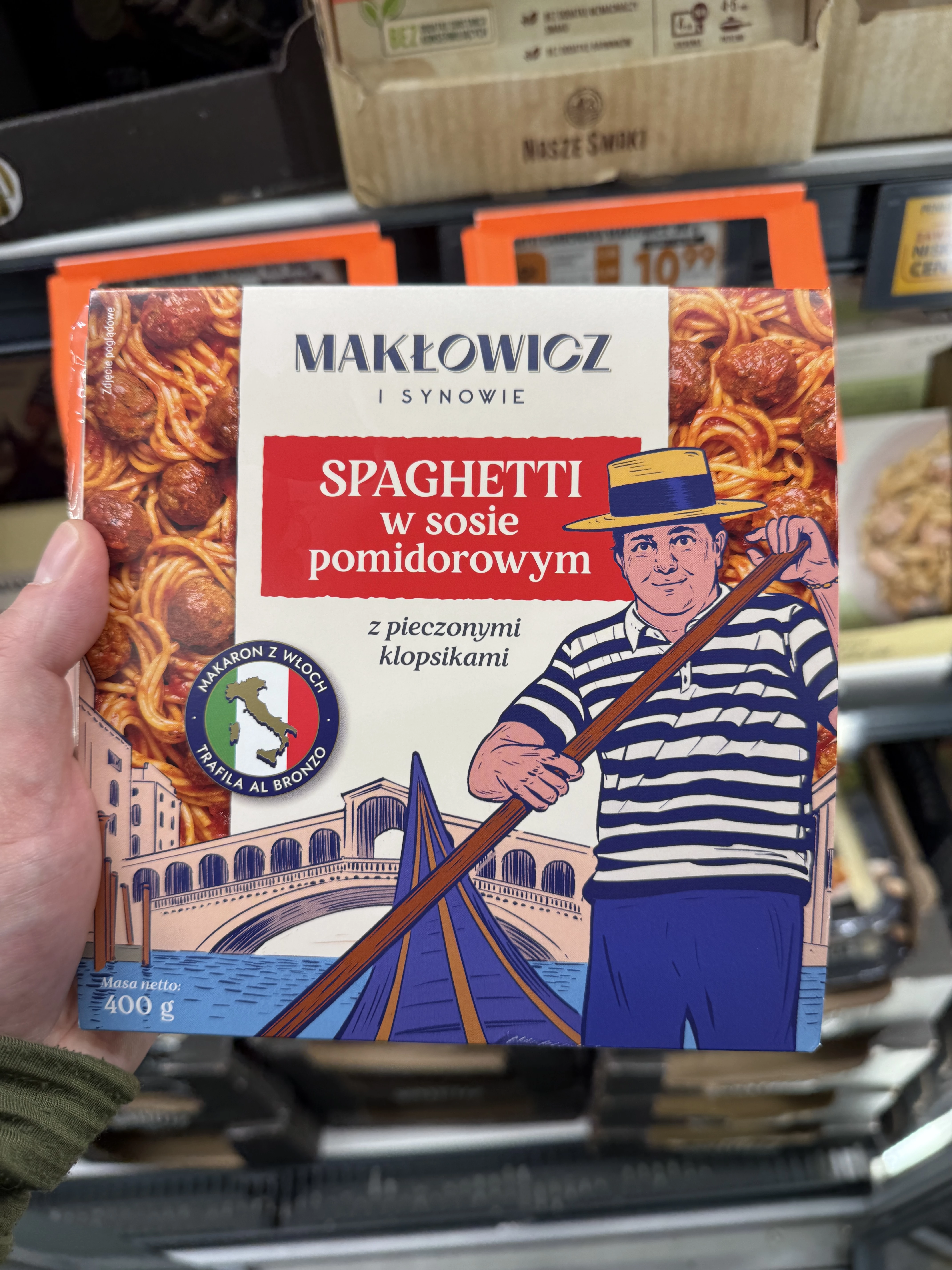 Makłowicz i Synowie Spaghetti w sosie pomidorowym z klopsikami | 400g