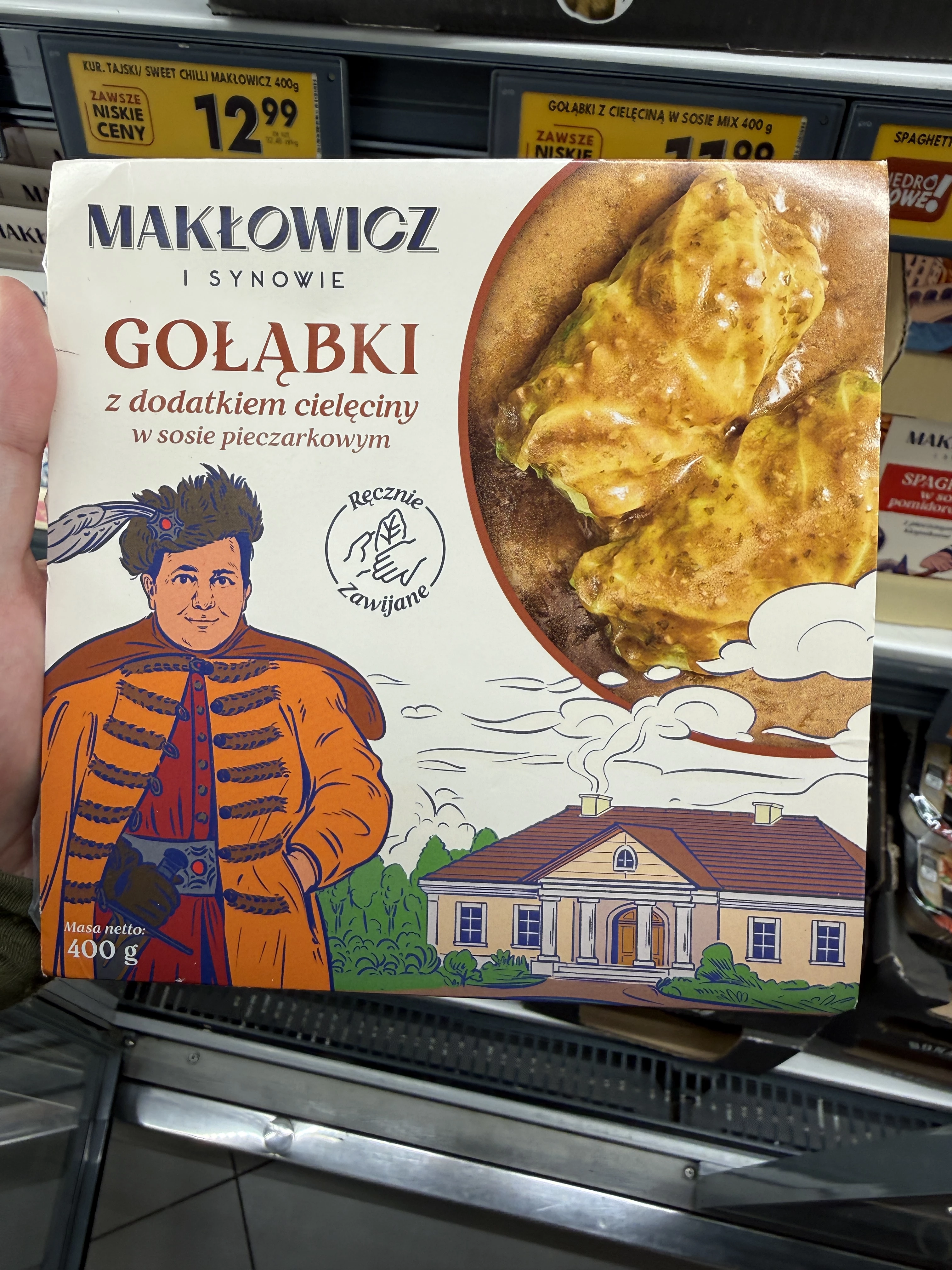 Gołąbki z dodatkiem cielęciny w sosie pieczarkowym Makłowicz i Synowie | 400g