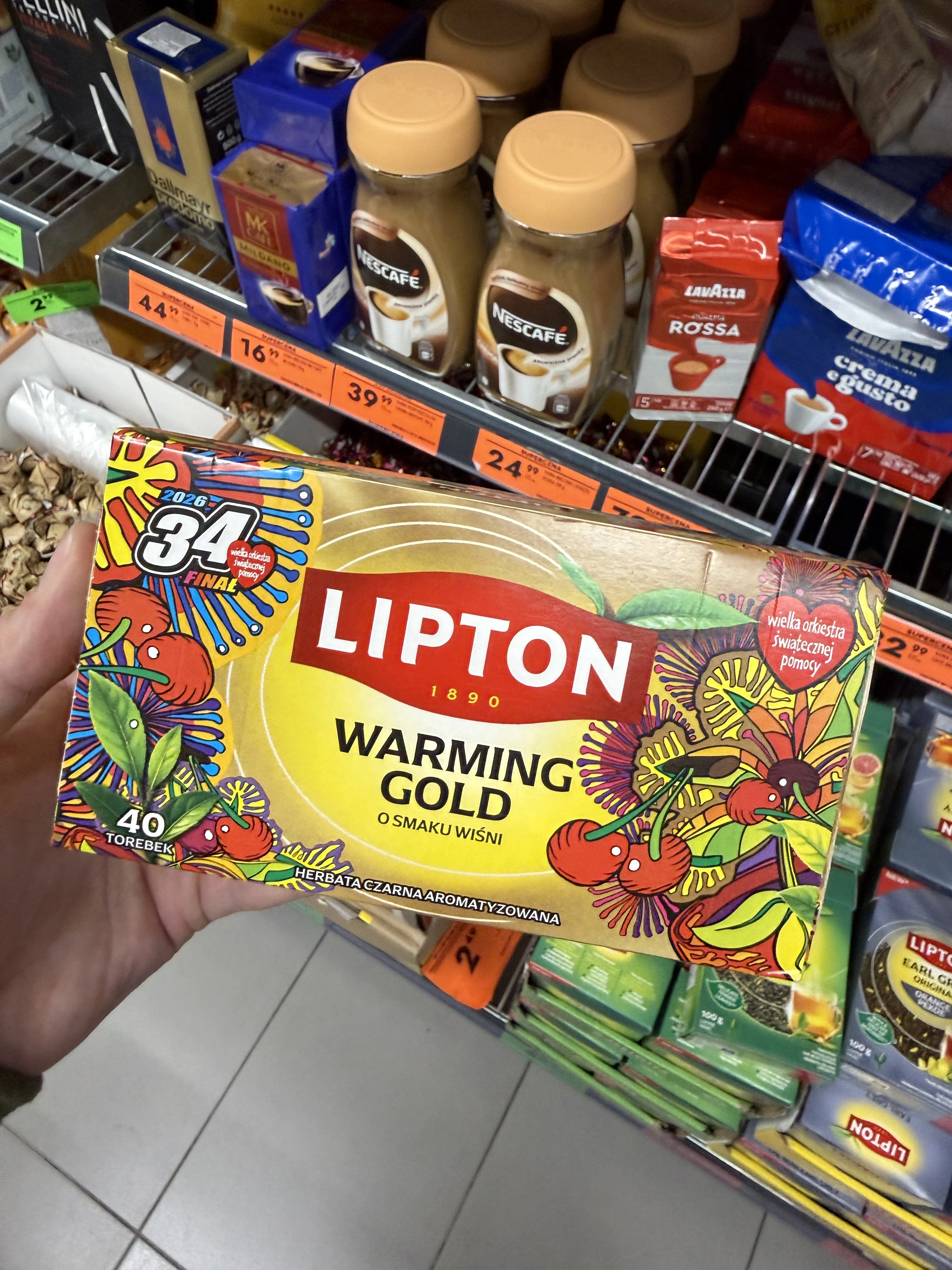 Lipton Warming Gold o smaku wiśni | 60g