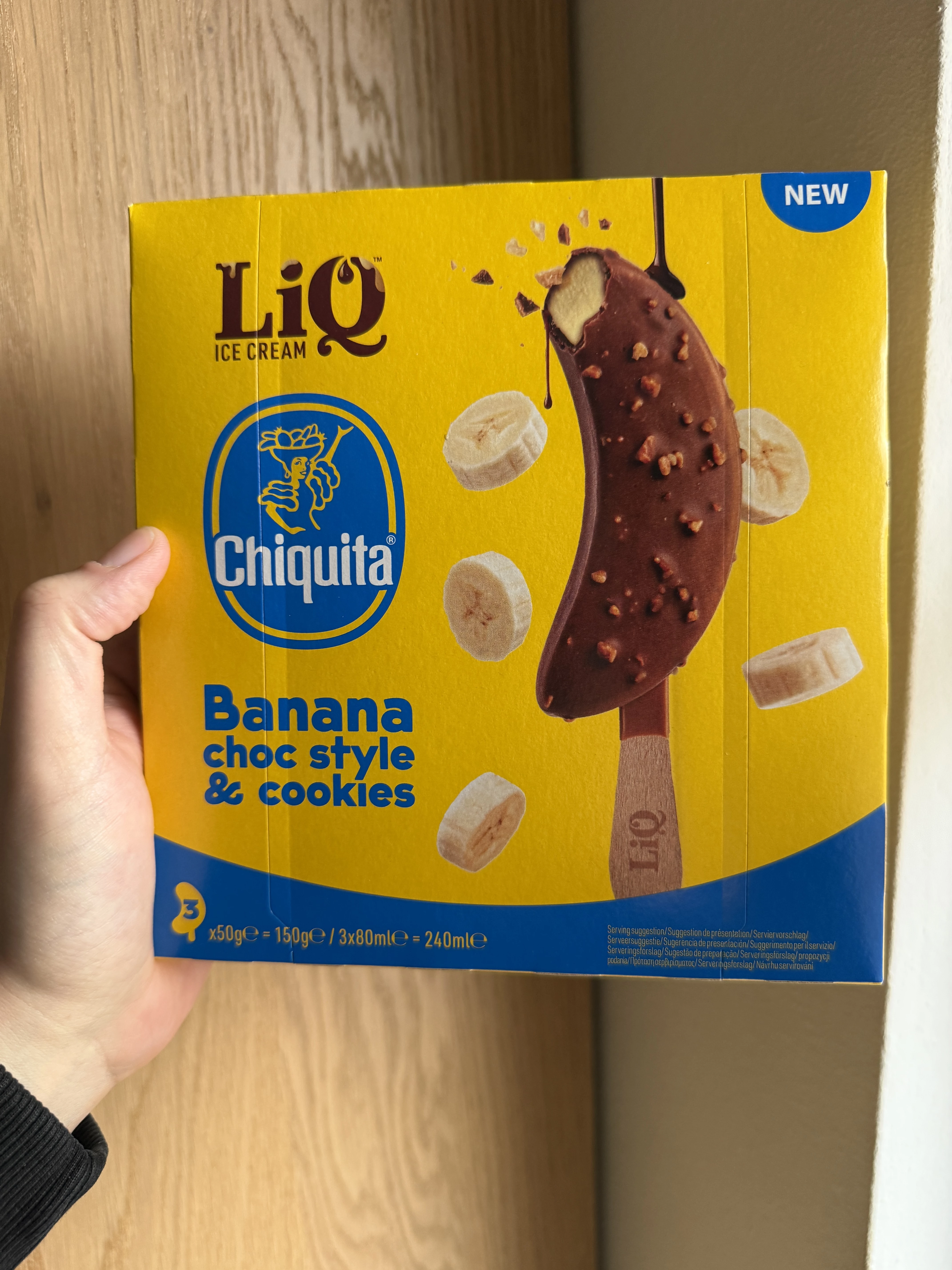 LiQ Chiquita Banana Choc Style & Cookies | 3 x 50g