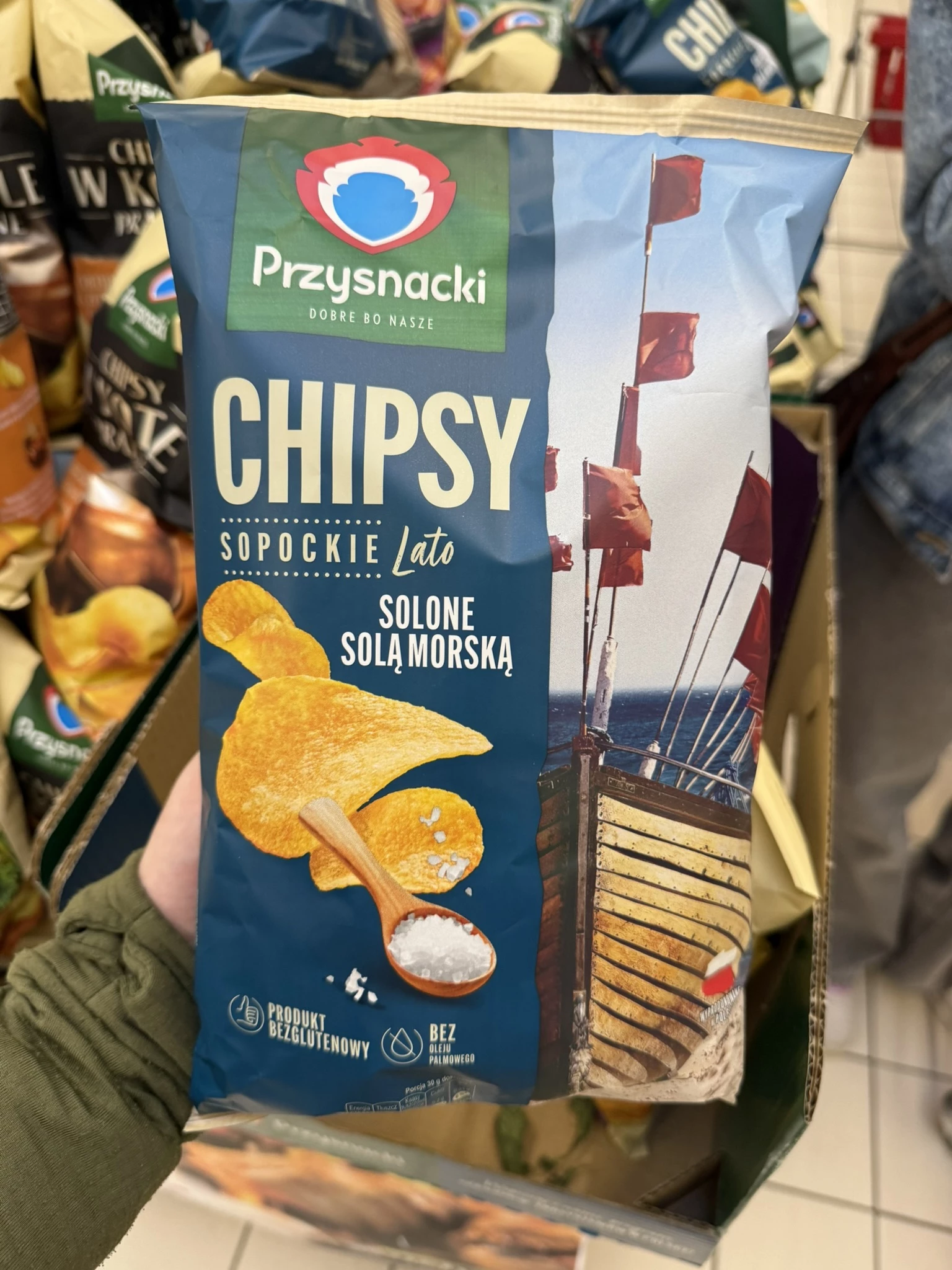 Przysnacki Chipsy solone solą morską Sopockie Lato | 130g