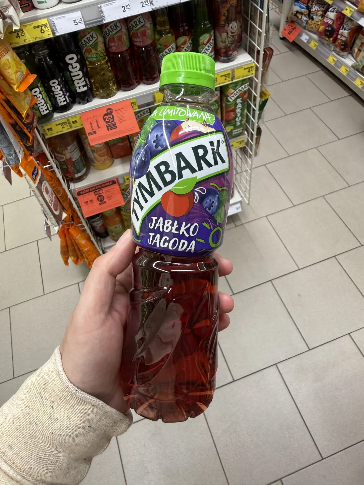 Tymbark napój o smaku jabłko-jagoda | 500ml