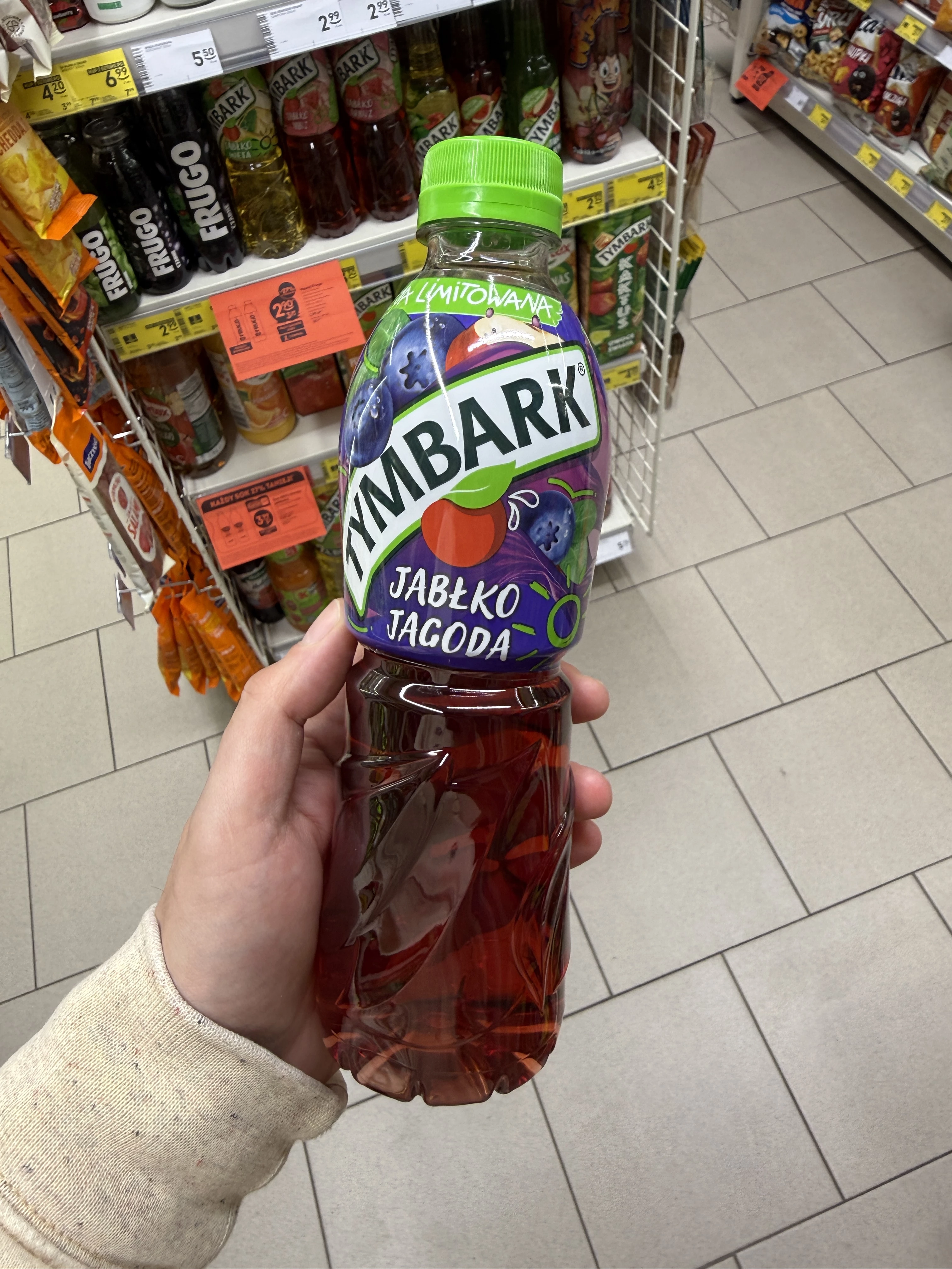Tymbark napój o smaku jabłko-jagoda | 500ml