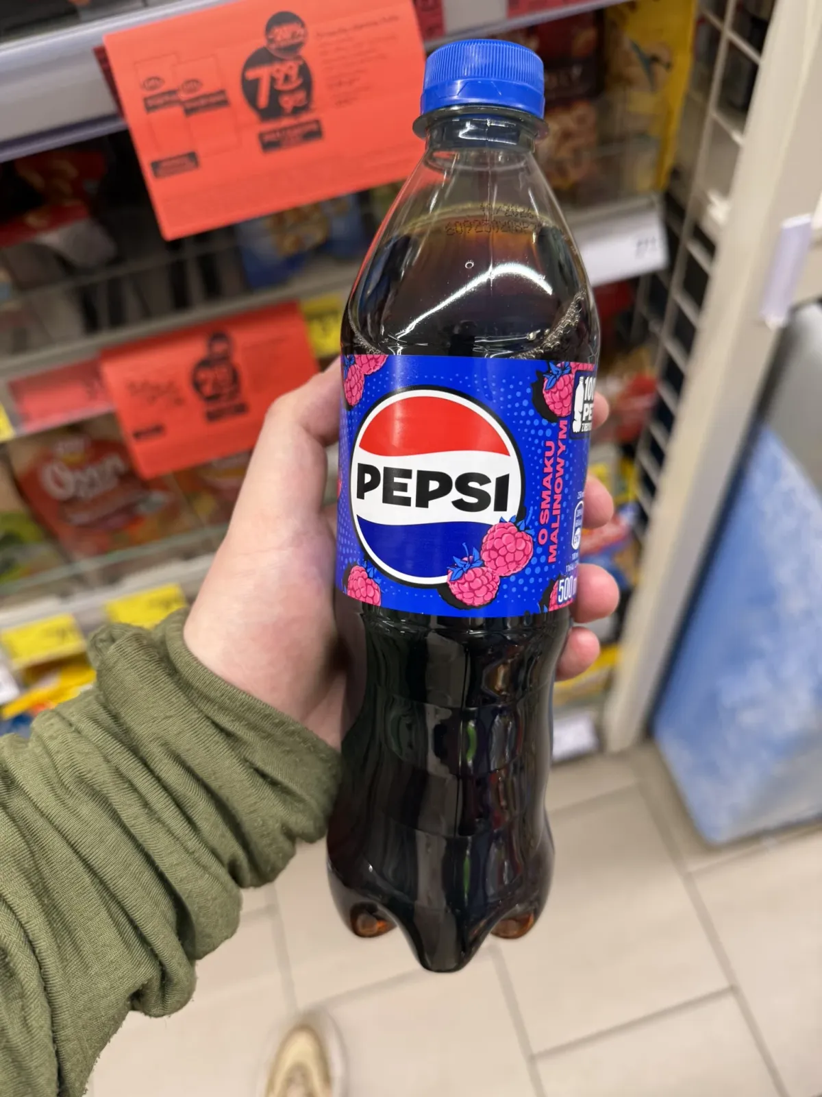 Pepsi Cola Raspberry / Pepsi malinowa | 500ml