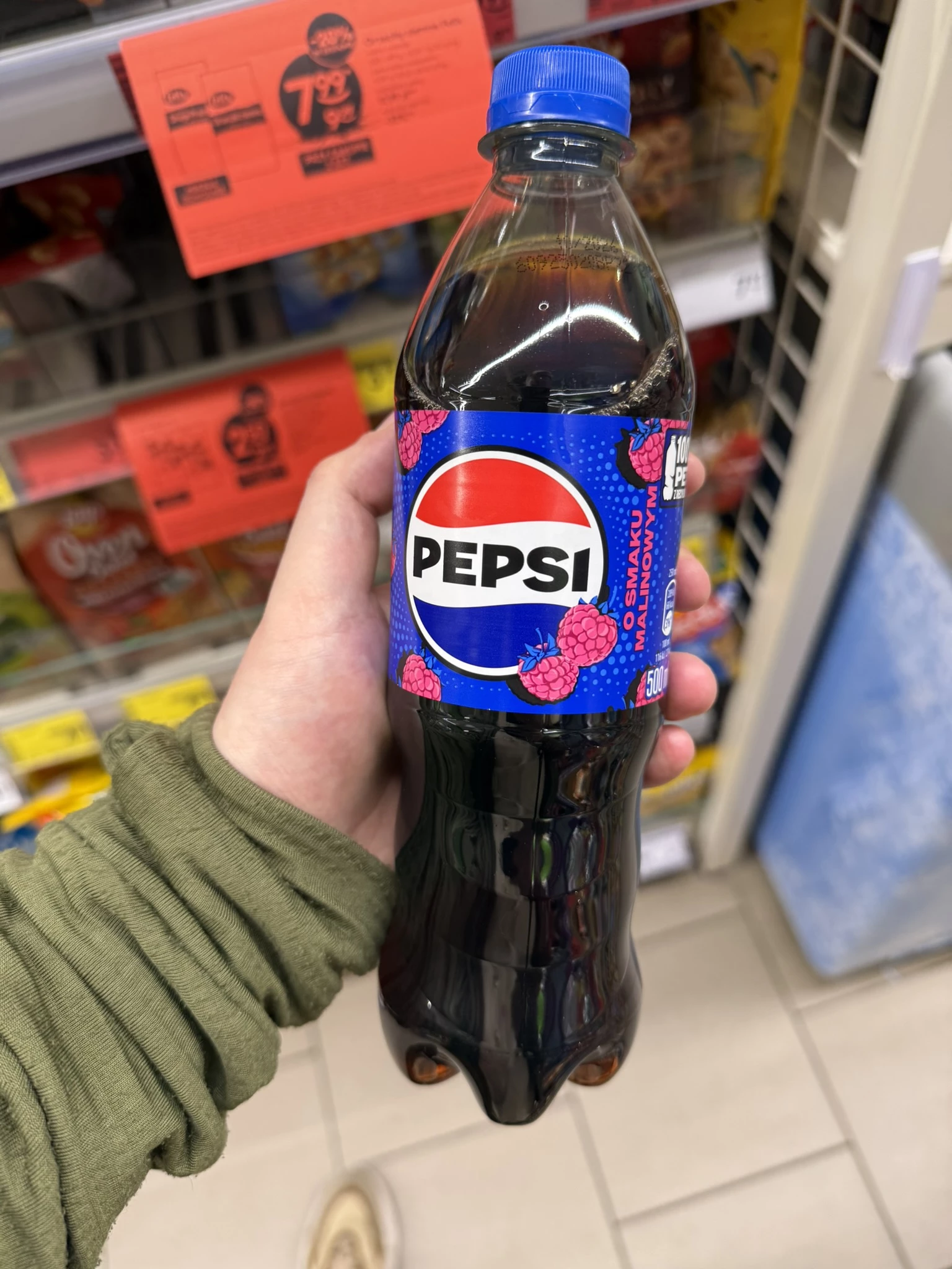 Pepsi Cola Raspberry / Pepsi malinowa | 500ml