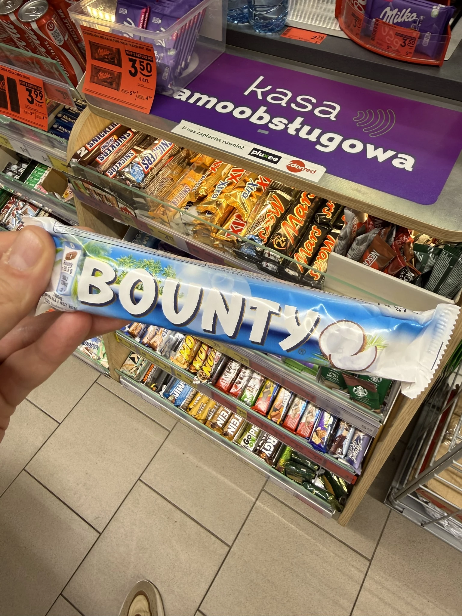 Bounty baton kokosowy w mlecznej czekoladzie | 57g