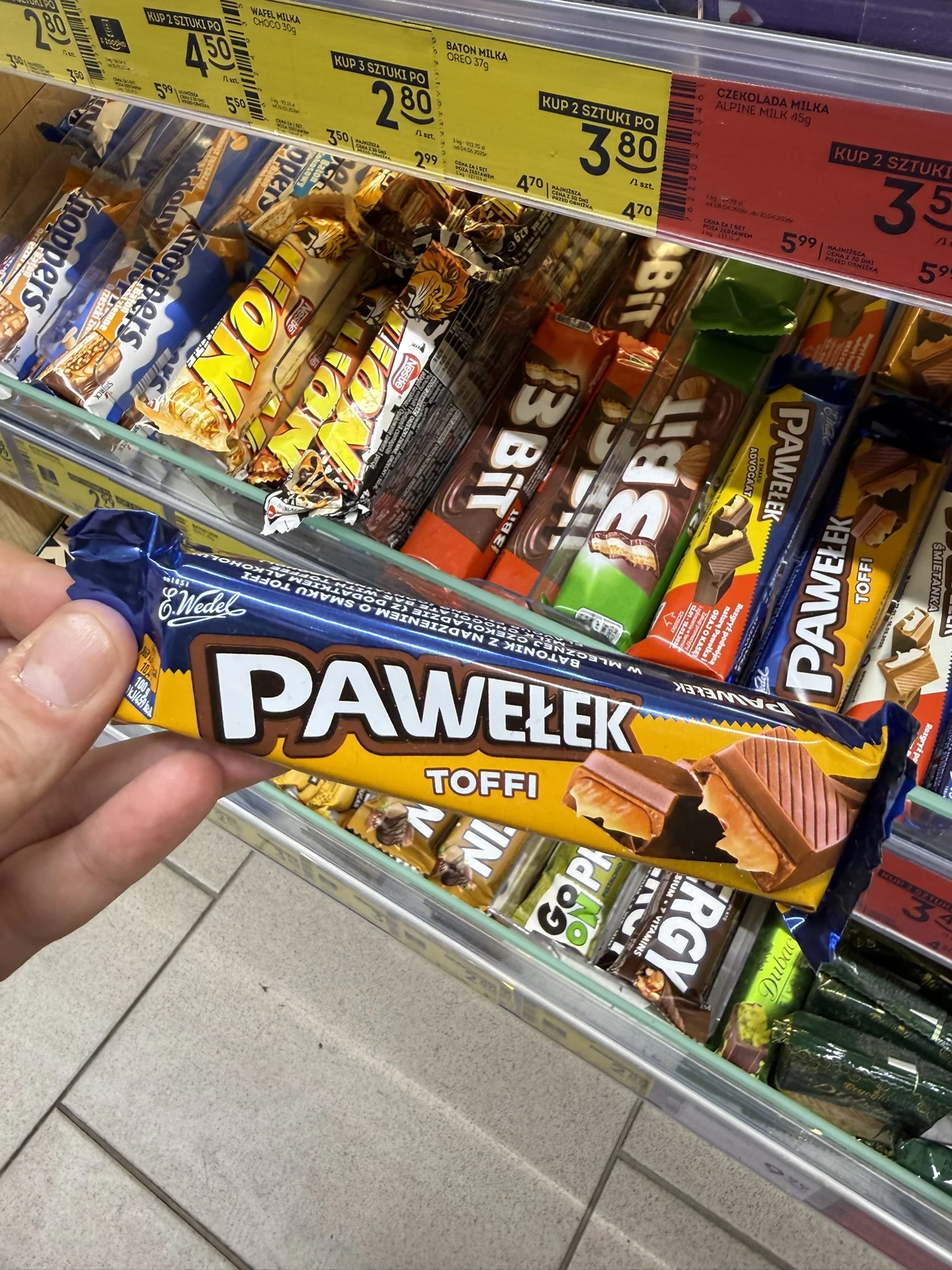 Wedel Pawełek Toffi / Baton Pawełek Toffi | 45g