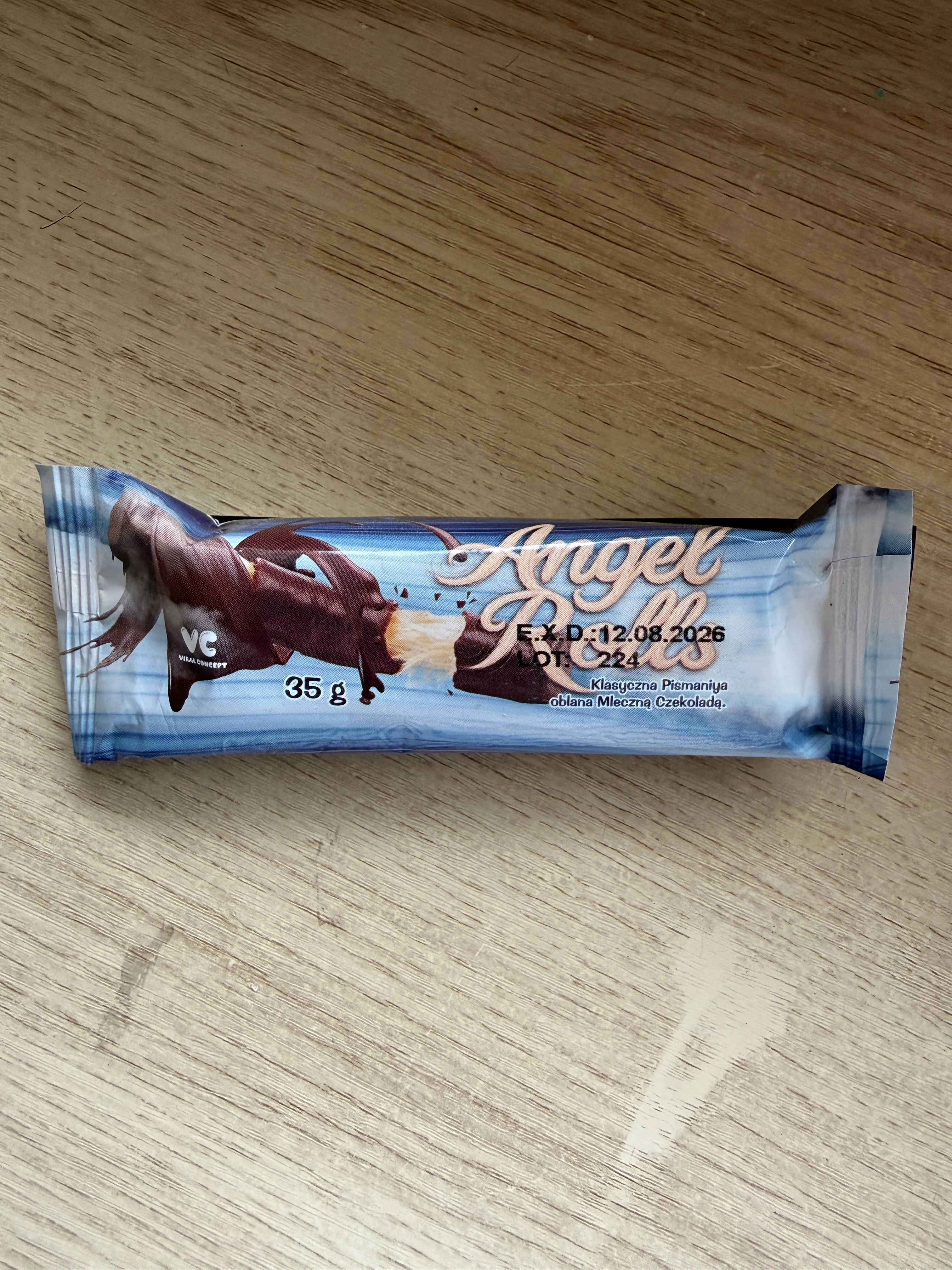 Angel Rolls Classic – Pismaniye (nitki cukru ciągnionego z mąką pszenną) oblane czekoladą mleczną | 35g