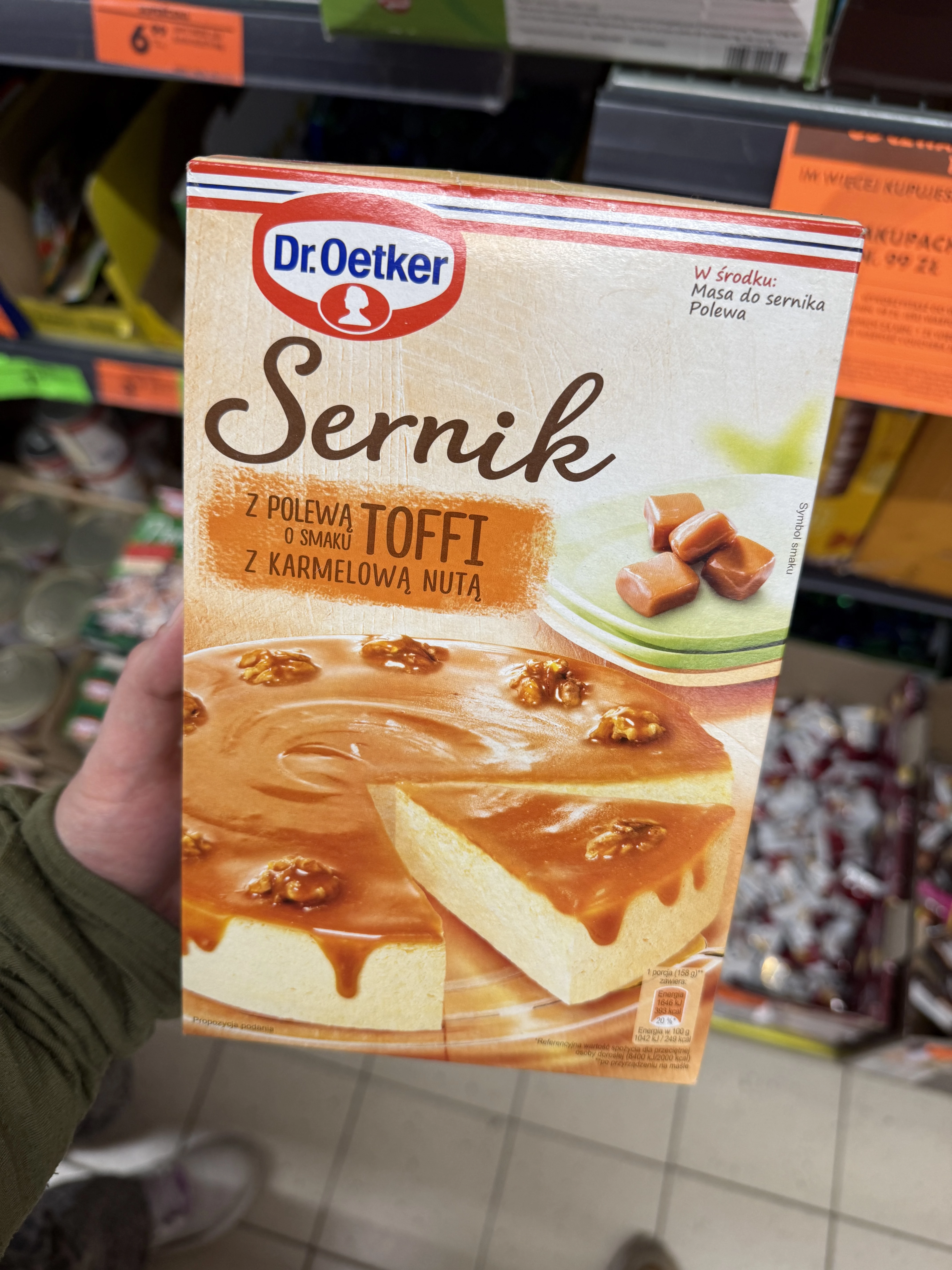 Dr. Oetker Sernik toffi z karmelową nutą | 390g