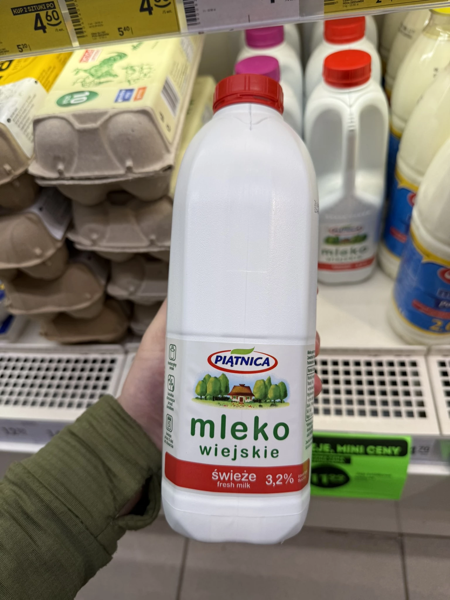 Piątnica Mleko wiejskie świeże 3,2% | 1000ml