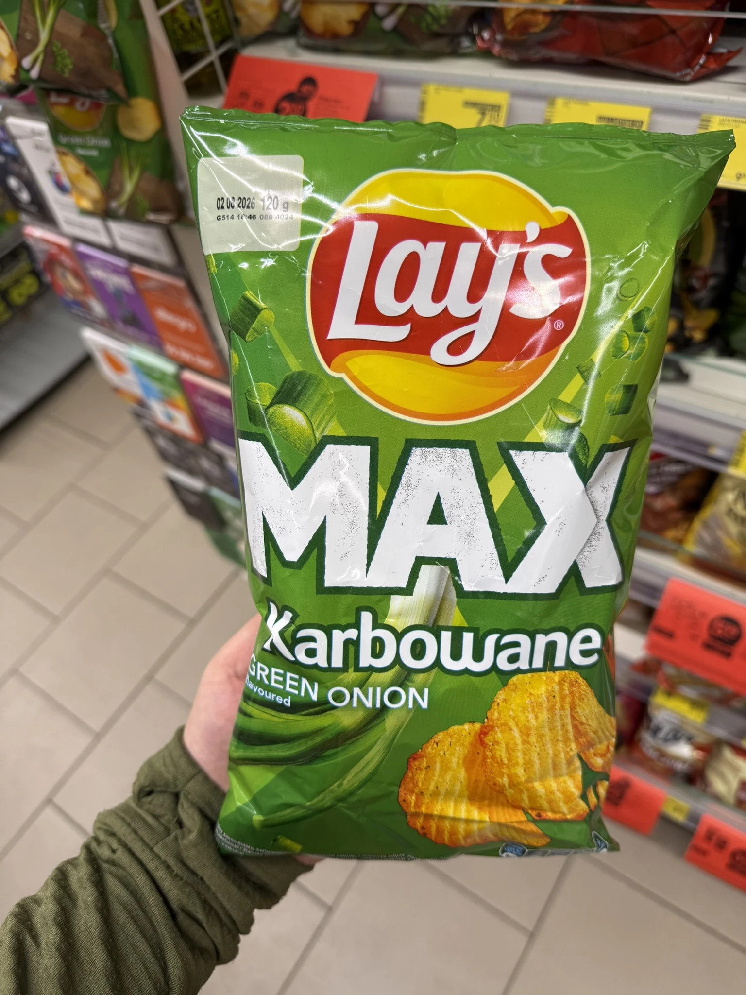 Lay’s Max Karbowane zielona cebulka | 120g