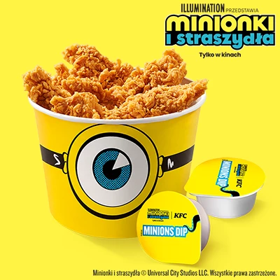 Minionki Kubełek 10 Strips z Sosami